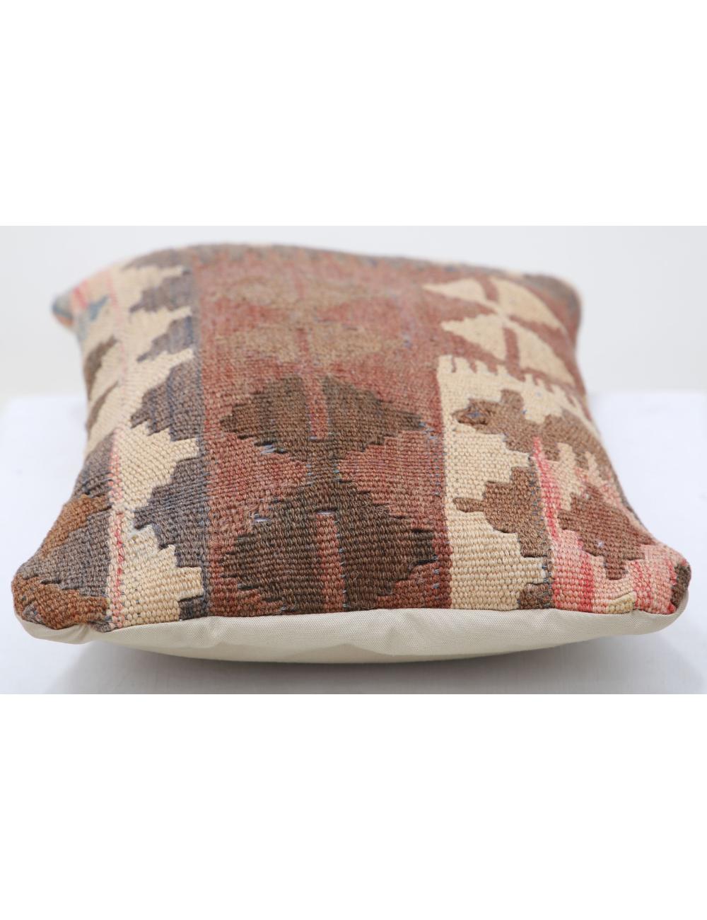 Hand Woven Tribal Multi Color Geometric Wool Pillow - 1'0'' x 1'5'' Arteverk Arteverk Rugs