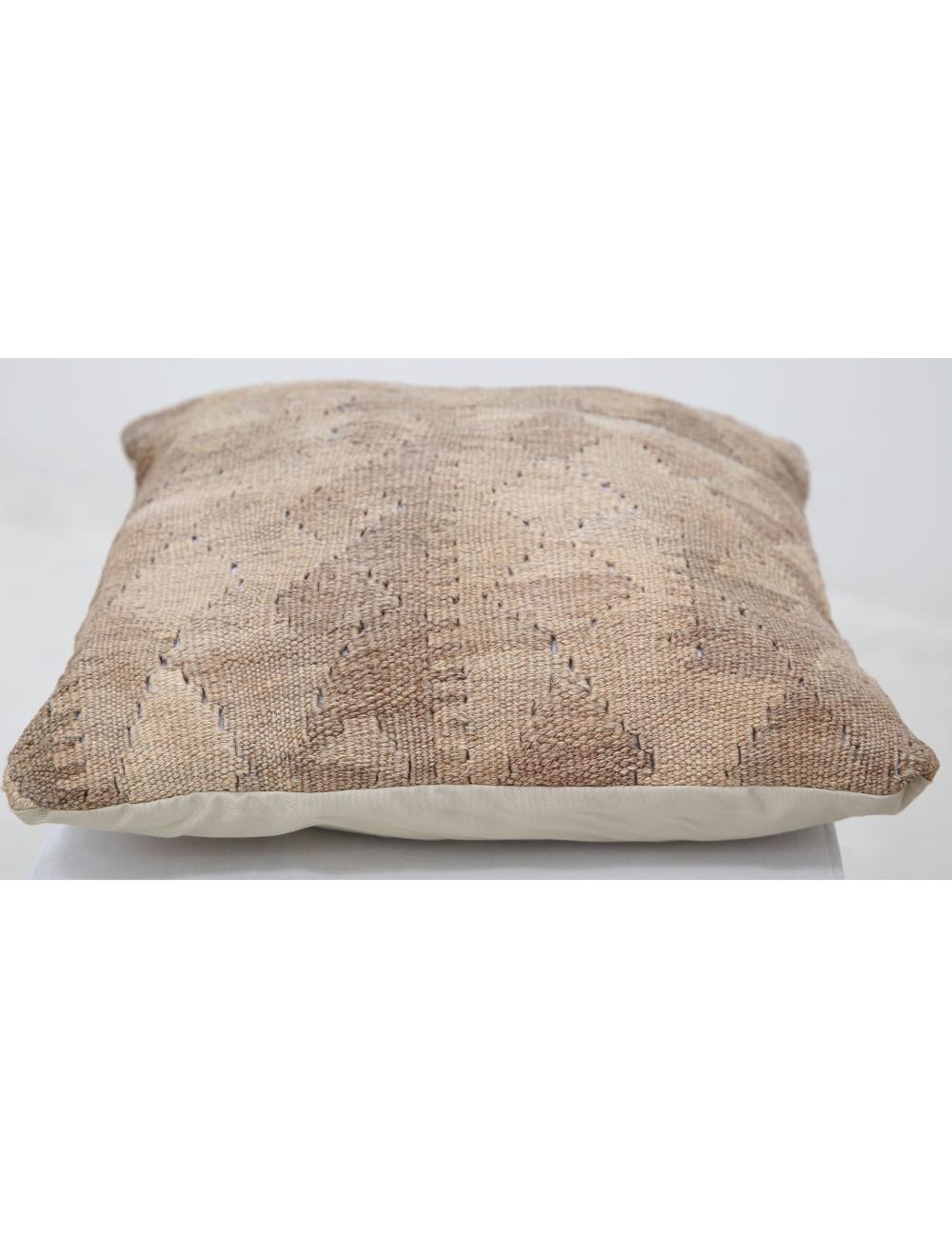 Hand Woven Tribal Multi Color Geometric Wool Pillow - 1'5'' x 1'5'' Arteverk Arteverk Rugs