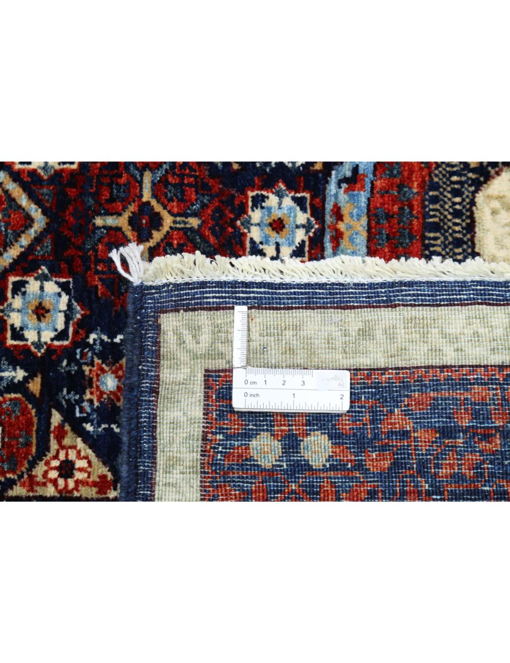 Hand Knotted Fine Mamluk Wool Rug - 3'11'' x 6'1'' Arteverk Arteverk Rugs