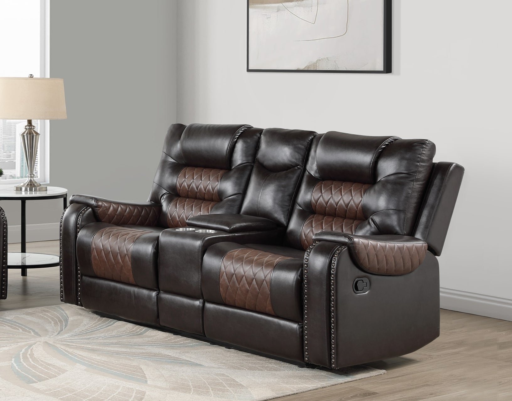 3PC RECLINING LEATHER SOFA SET