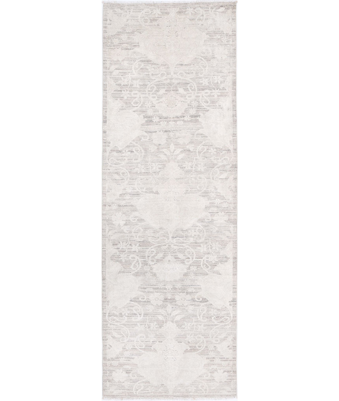 Hand Knotted Serenity Wool Rug - 2'6'' x 7'11'' 2'6'' x 7'11'' (75 X 238) / Brown / Ivory