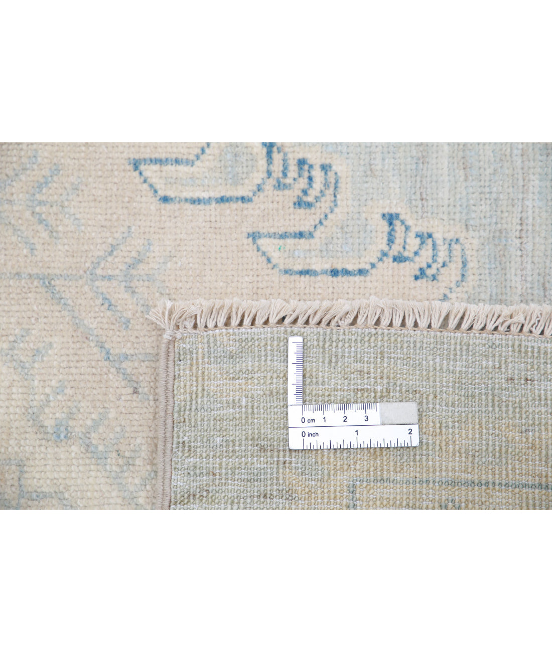 Hand Knotted Serenity Wool Rug - 3'0'' x 4'8'' 3'0'' x 4'8'' (90 X 140) / Blue / Ivory