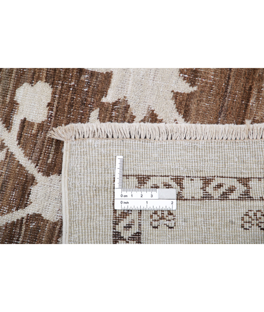 Hand Knotted Serenity Wool Rug - 8'11'' x 11'8'' 8'11'' x 11'8'' (268 X 350) / Brown / Ivory