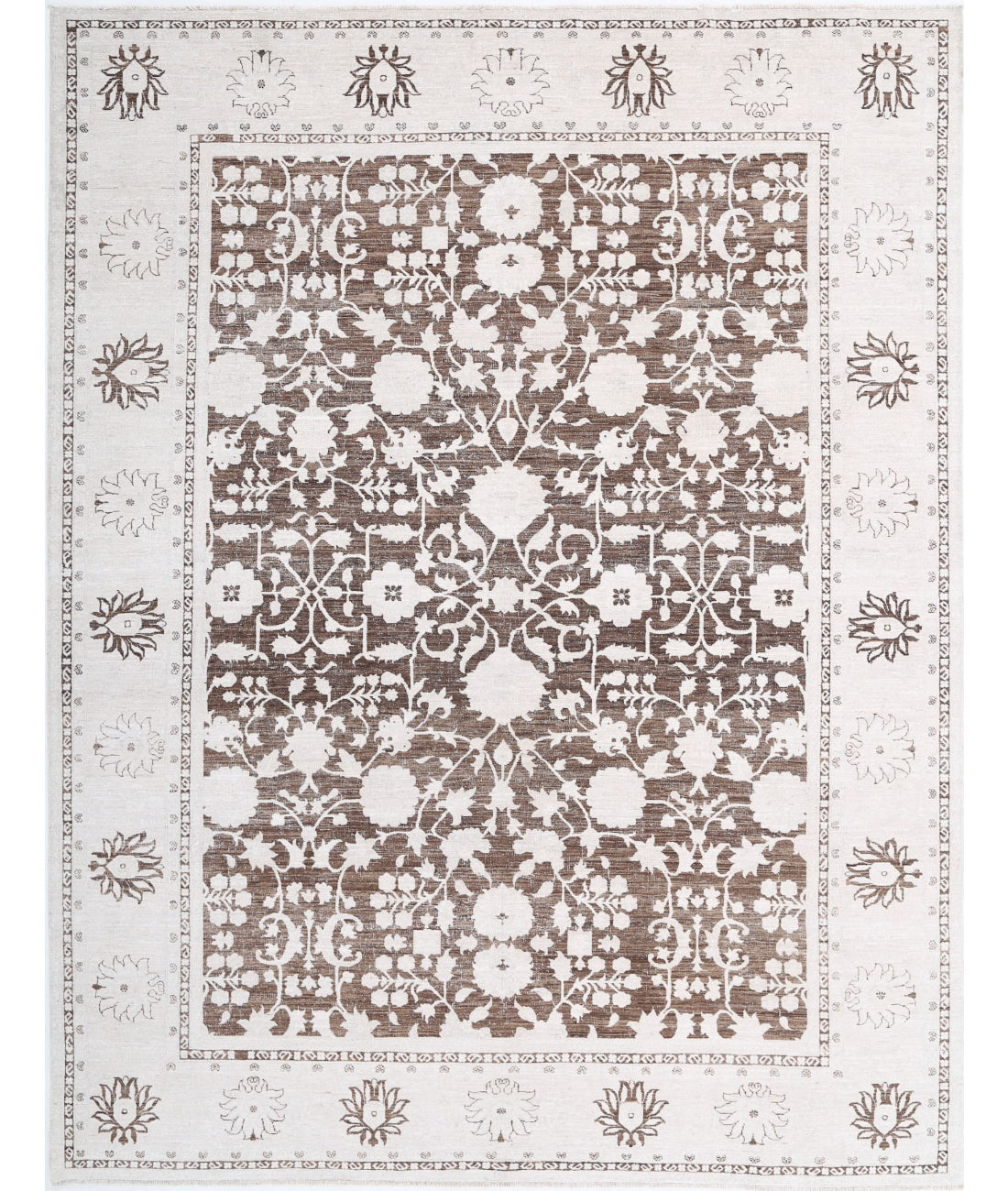 Hand Knotted Serenity Wool Rug - 8&#39;11&#39;&#39; x 11&#39;8&#39;&#39; 8&#39;11&#39;&#39; x 11&#39;8&#39;&#39; (268 X 350) / Brown / Ivory