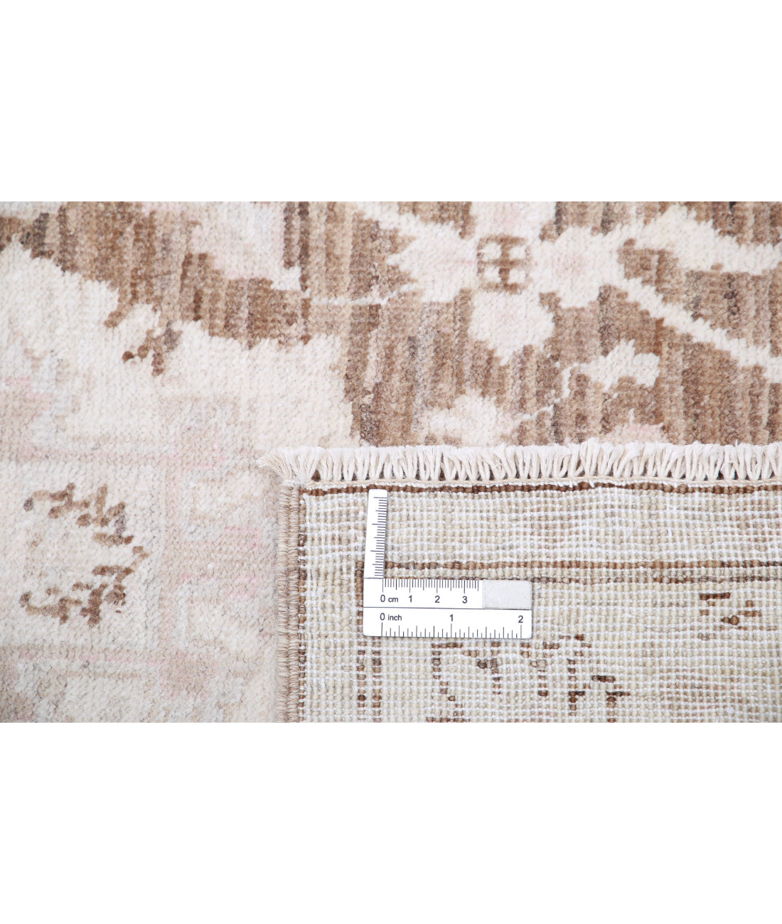 Hand Knotted Serenity Wool Rug - 2'4'' x 7'10'' 2'4'' x 7'10'' (70 X 235) / Brown / Ivory