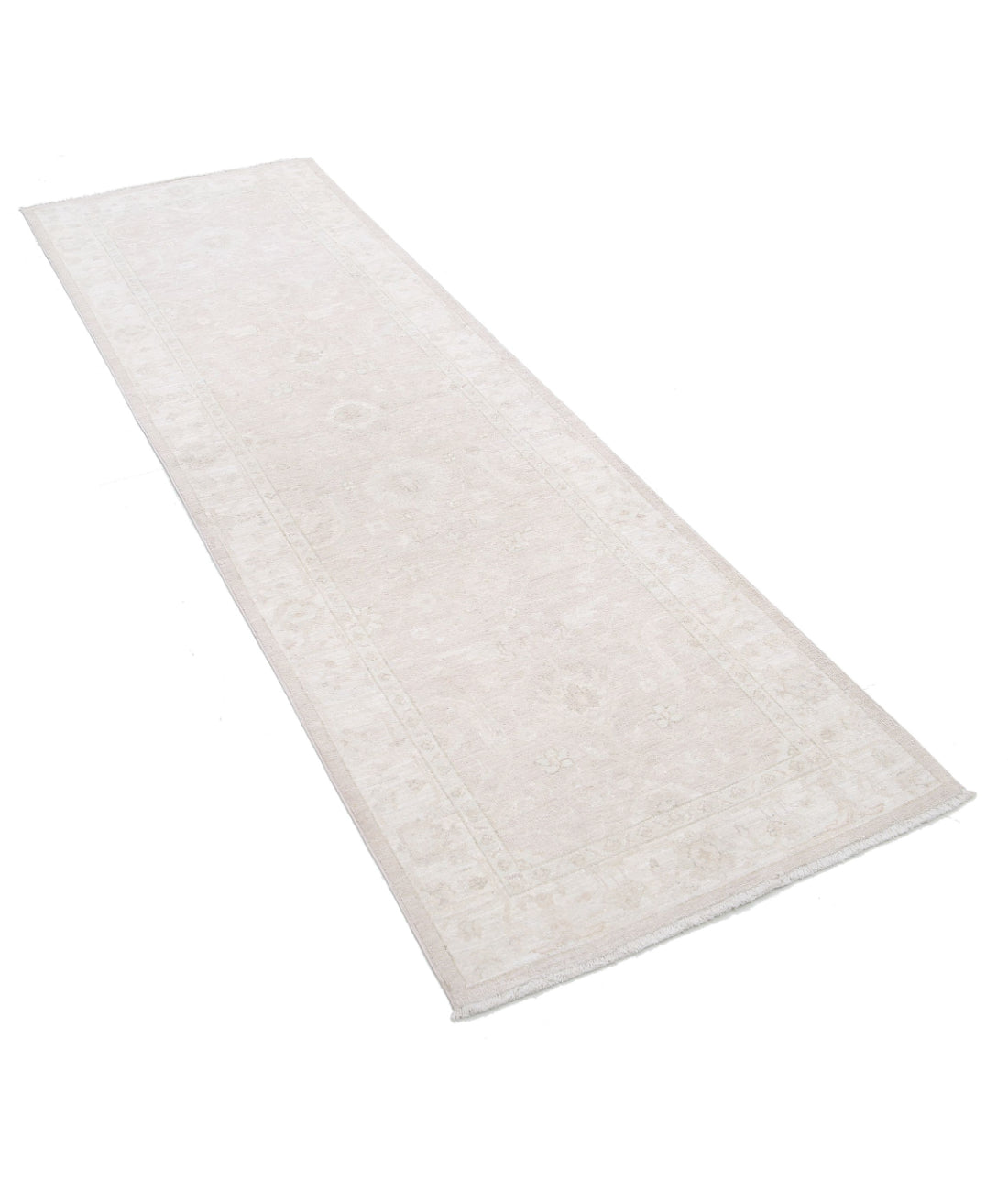 Hand Knotted Serenity Wool Rug - 2'7'' x 7'10'' 2'7'' x 7'10'' (78 X 235) / Taupe / Ivory