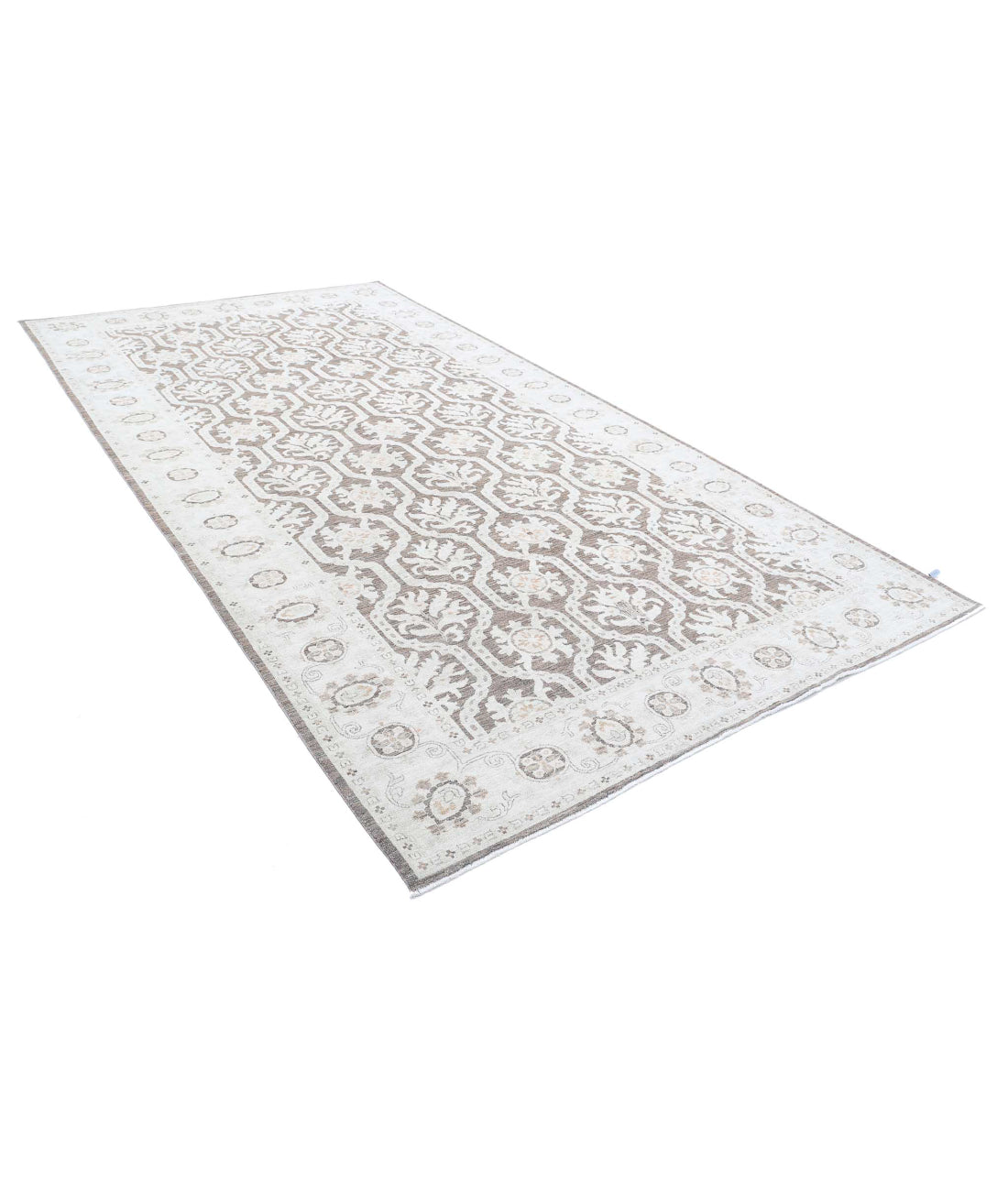 Hand Knotted Serenity Wool Rug - 6'7'' x 12'4'' 6'7'' x 12'4'' (198 X 370) / Brown / Ivory