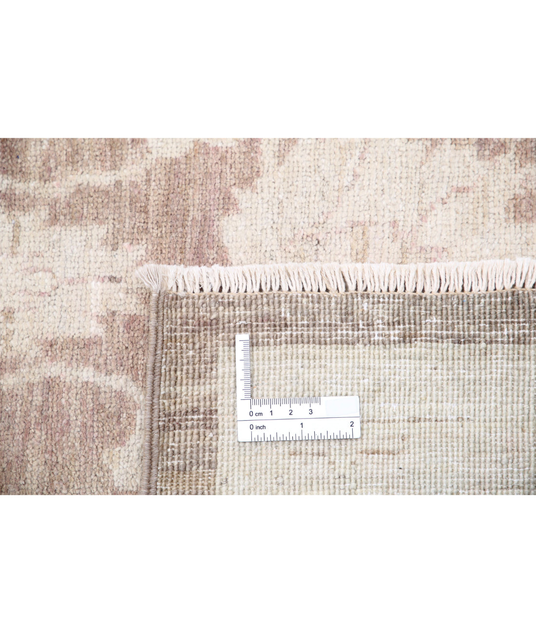 Hand Knotted Serenity Wool Rug - 9'6'' x 13'8'' 9'6'' x 13'8'' (285 X 410) / Brown / Ivory