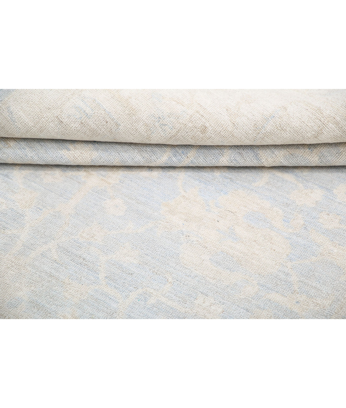 Hand Knotted Serenity Wool Rug - 4'10'' x 6'8'' 4'10'' x 6'8'' (145 X 200) / Blue / Ivory