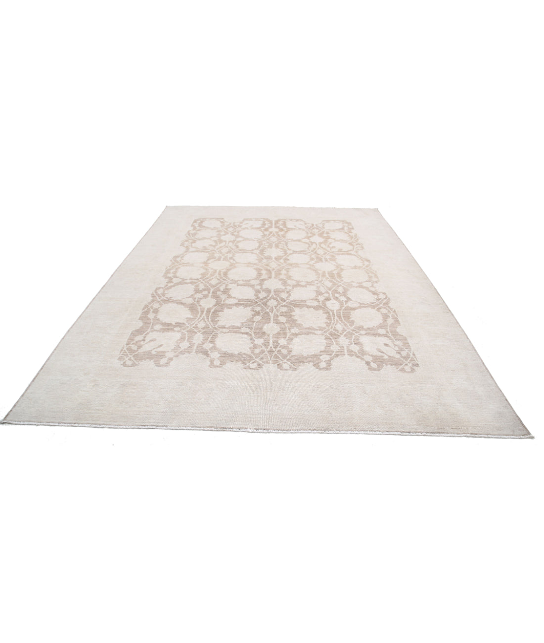 Hand Knotted Serenity Wool Rug - 8'7'' x 11'3'' 8'7'' x 11'3'' (258 X 338) / Brown / Ivory