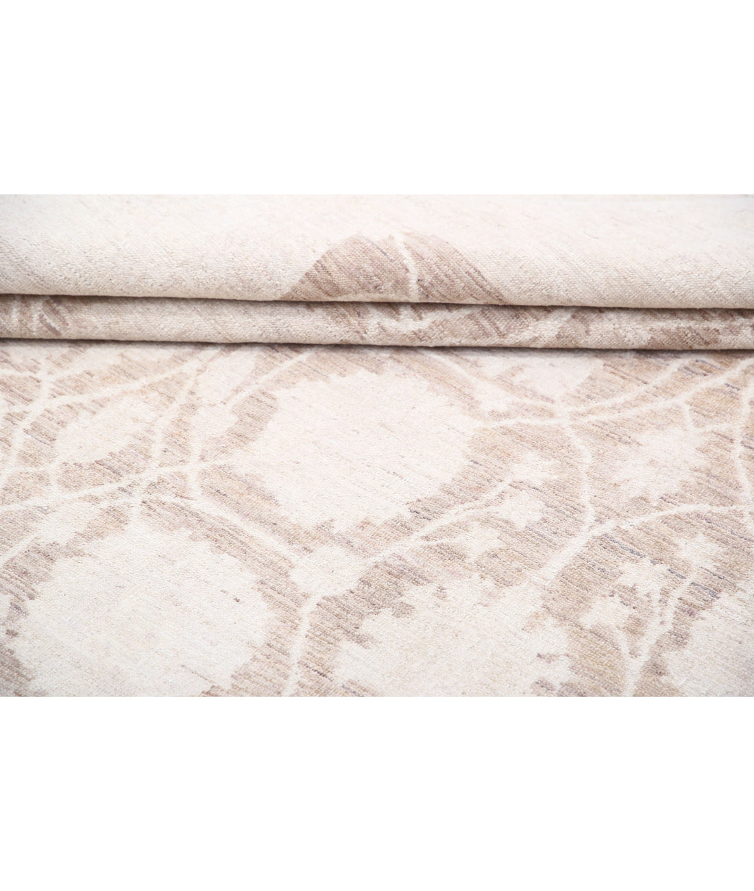 Hand Knotted Serenity Wool Rug - 8'7'' x 11'3'' 8'7'' x 11'3'' (258 X 338) / Brown / Ivory