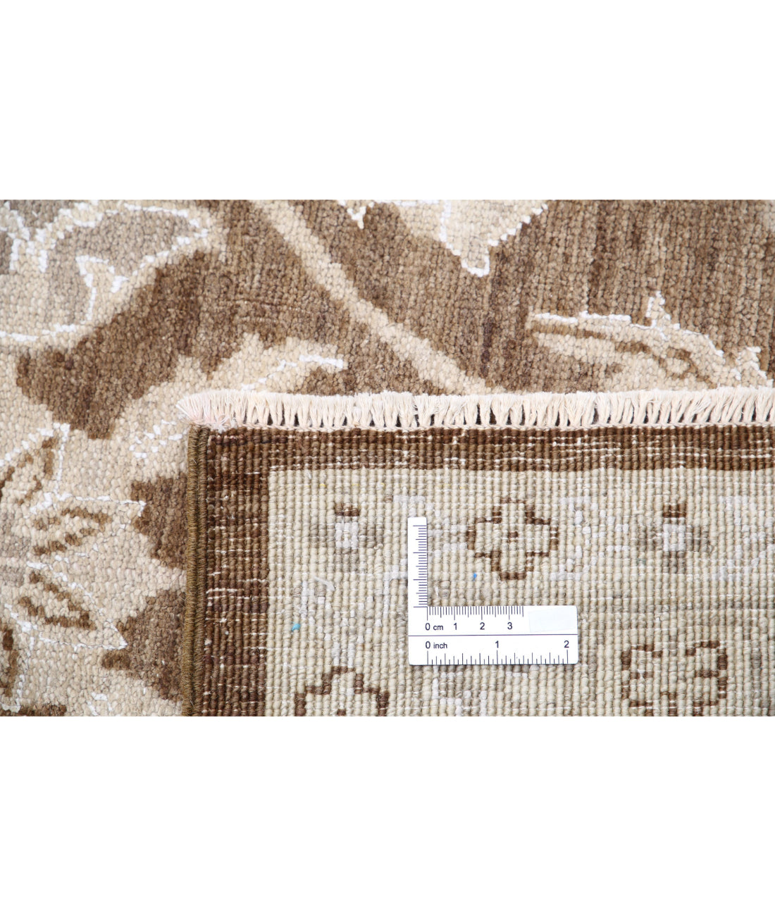 Hand Knotted Serenity Wool Rug - 8'9'' x 12'0'' 8'9'' x 12'0'' (263 X 360) / Brown / Ivory