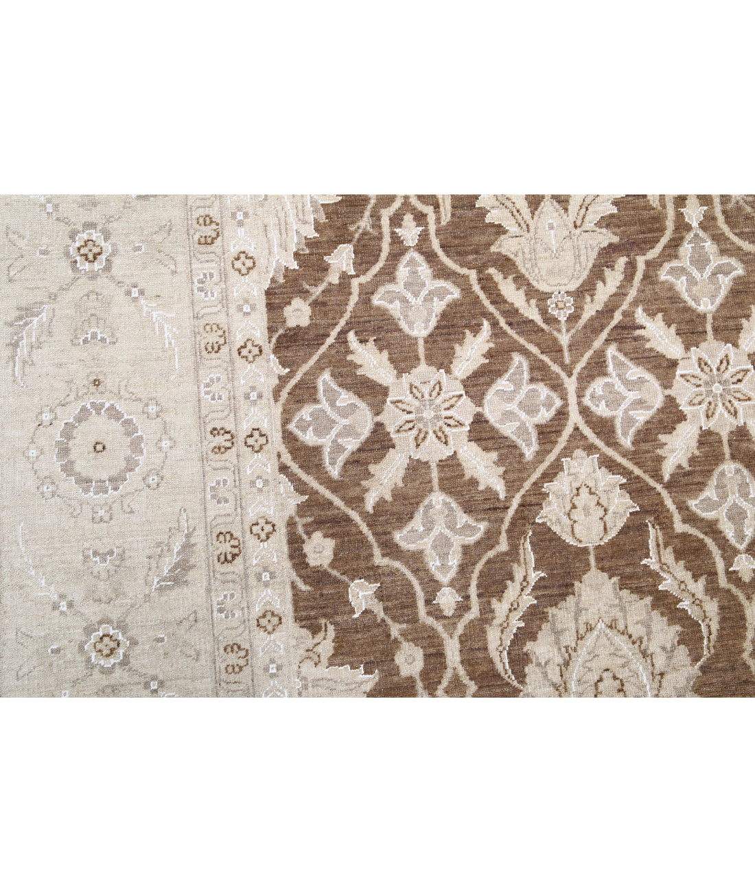 Hand Knotted Serenity Wool Rug - 8'9'' x 12'0'' 8'9'' x 12'0'' (263 X 360) / Brown / Ivory