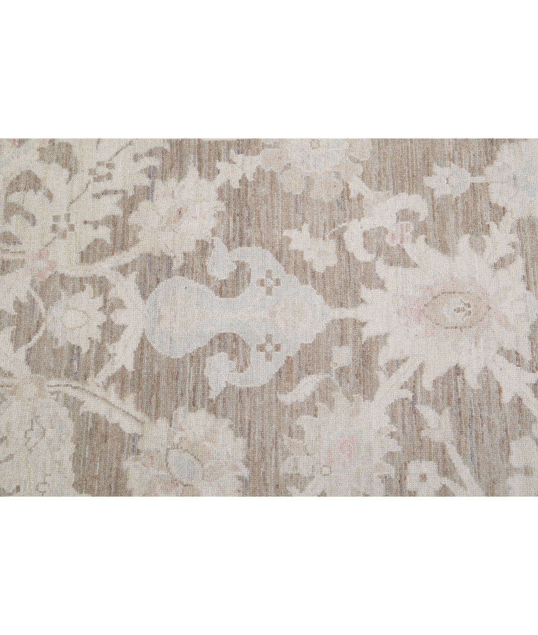 Hand Knotted Serenity Wool Rug - 11'9'' x 14'9'' 11'9'' x 14'9'' (353 X 443) / Brown / Ivory