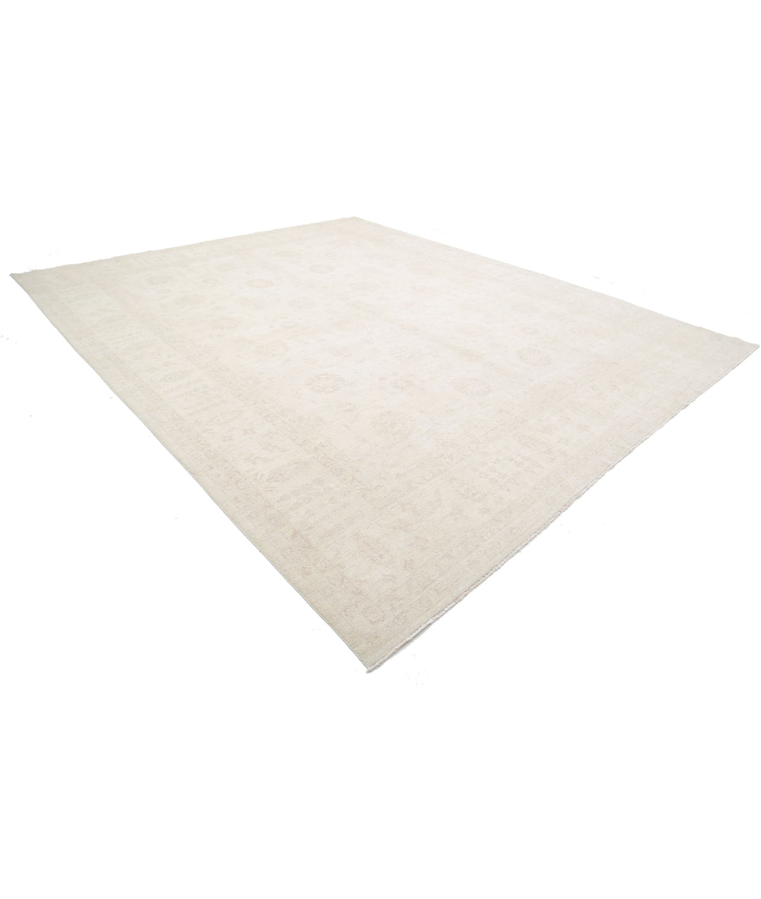 Hand Knotted Serenity Wool Rug - 11'10'' x 14'3'' 11'10'' x 14'3'' (355 X 428) / Ivory / Ivory