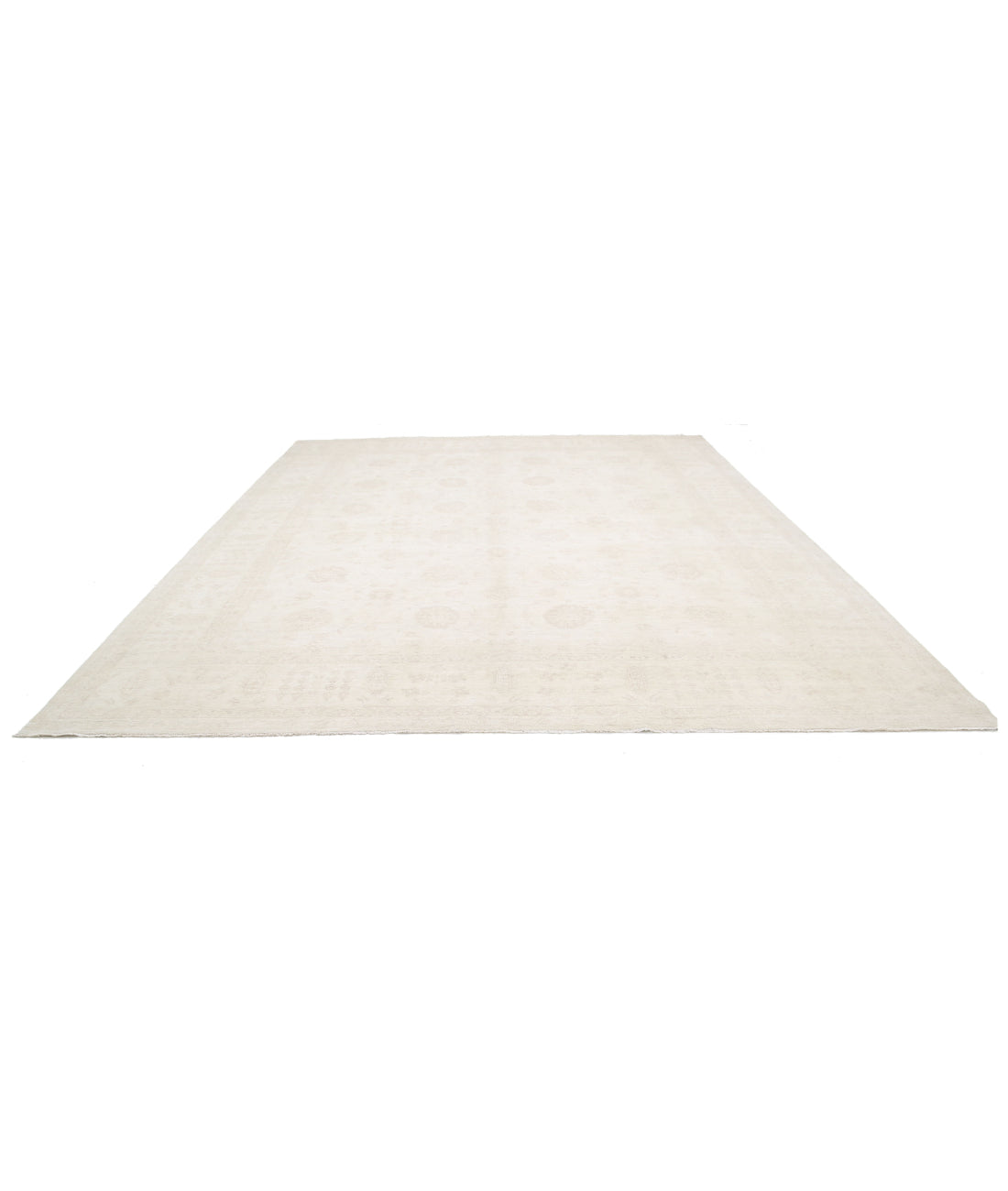 Hand Knotted Serenity Wool Rug - 11'10'' x 14'3'' 11'10'' x 14'3'' (355 X 428) / Ivory / Ivory