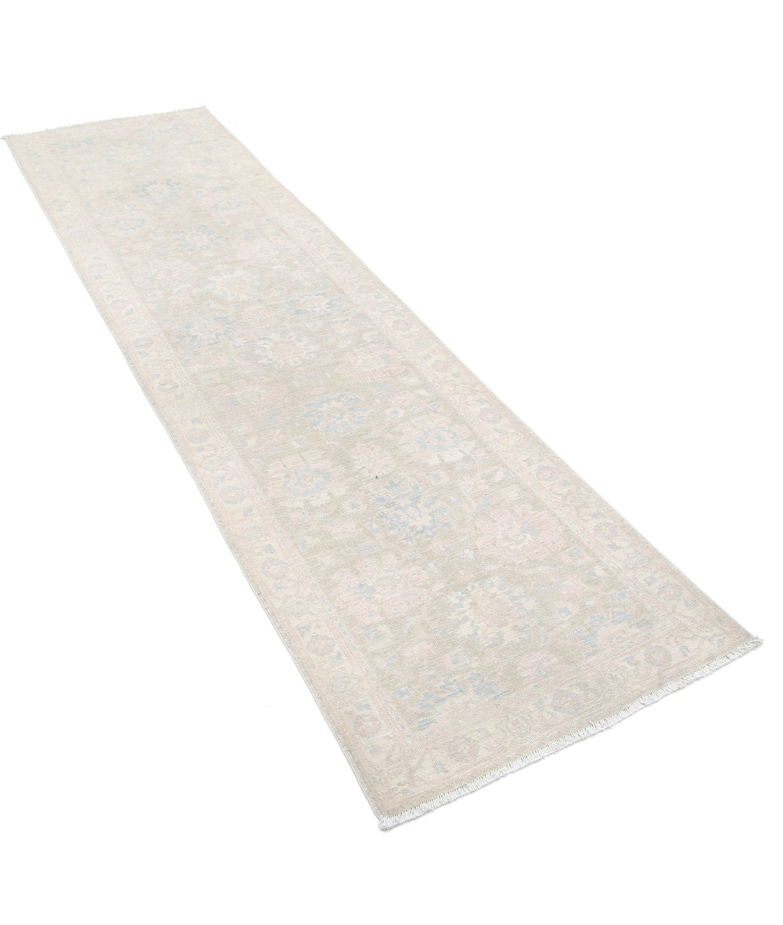 Hand Knotted Serenity Wool Rug - 2'5'' x 9'3'' 2'5'' x 9'3'' (73 X 278) / Brown / Ivory