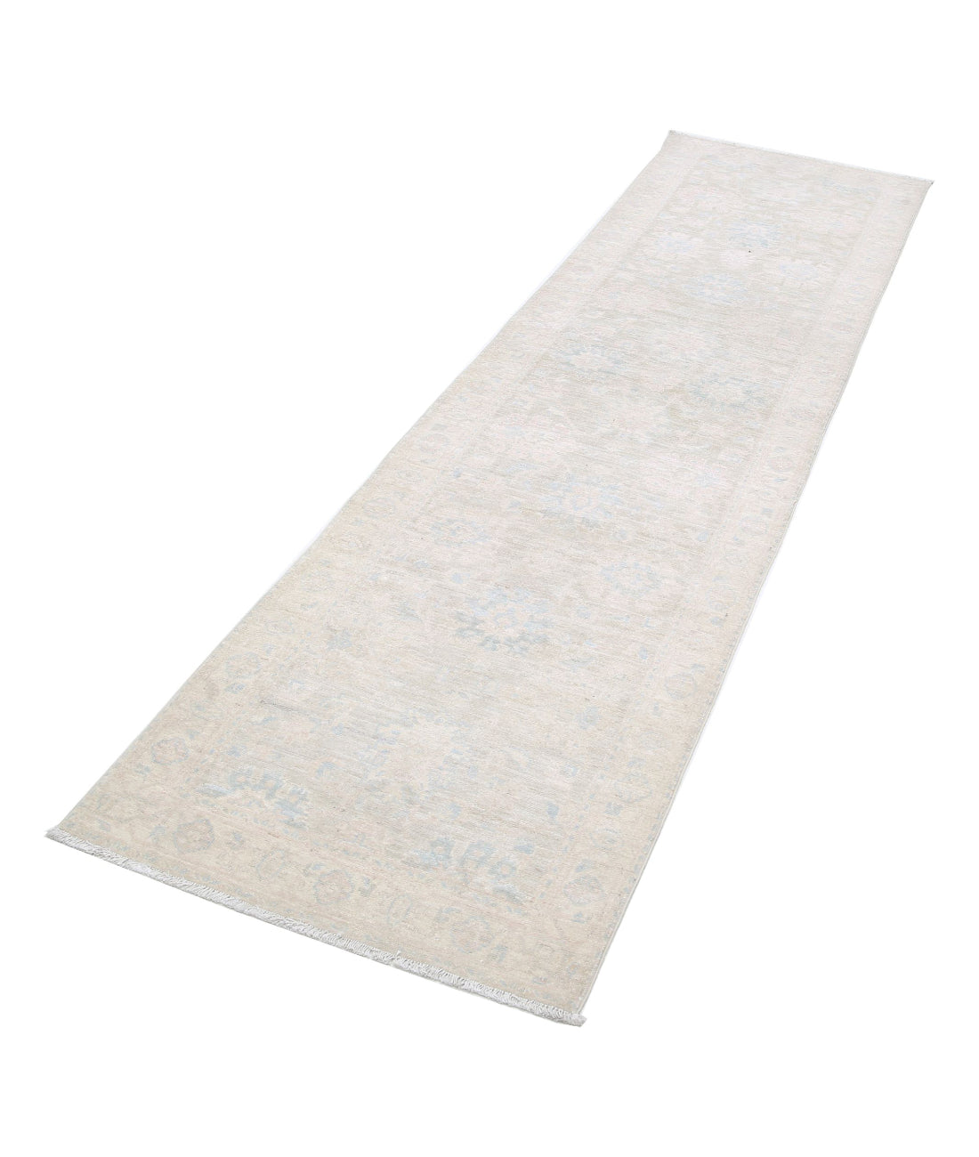 Hand Knotted Serenity Wool Rug - 2'5'' x 9'3'' 2'5'' x 9'3'' (73 X 278) / Brown / Ivory