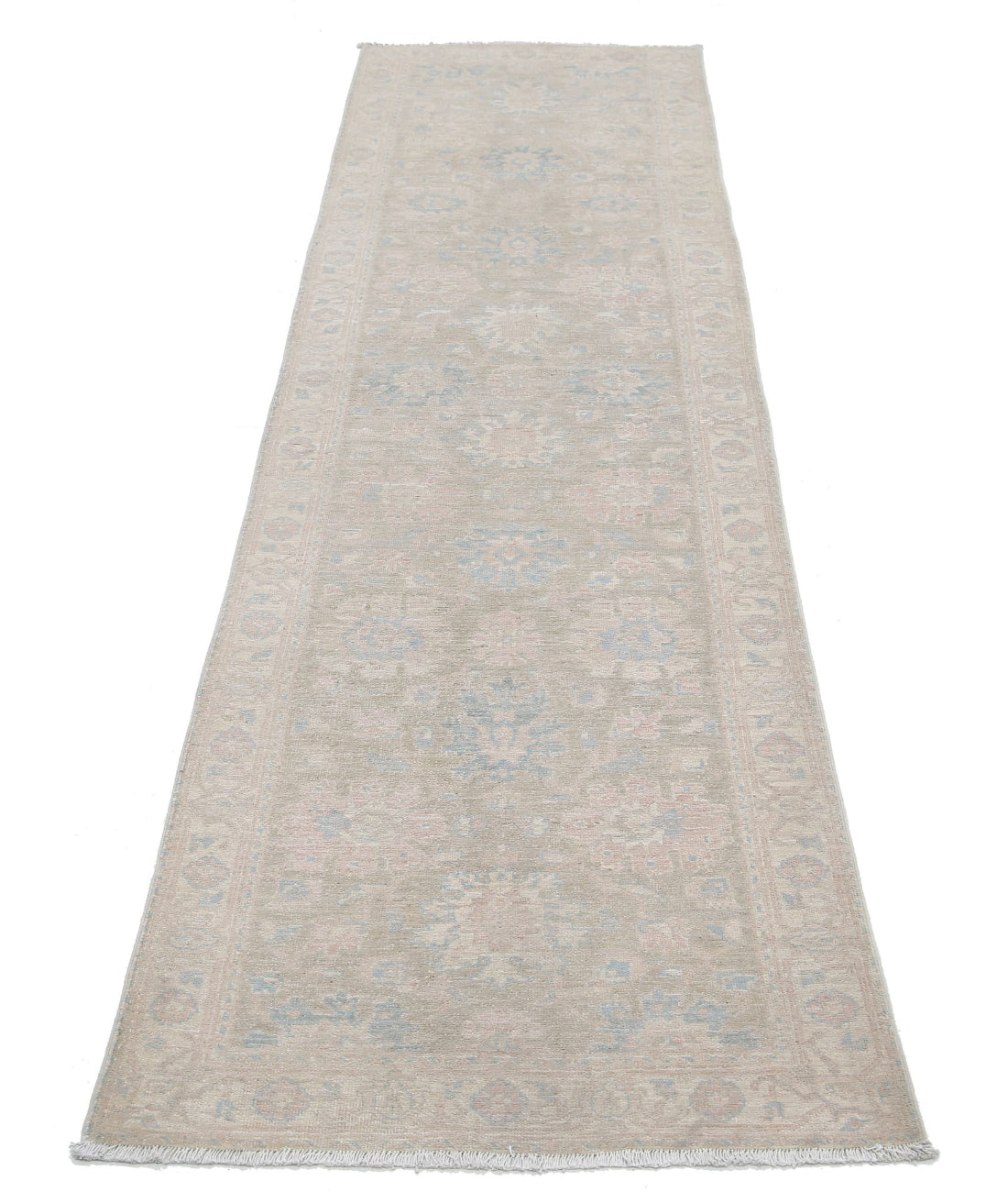 Hand Knotted Serenity Wool Rug - 2'5'' x 9'3'' 2'5'' x 9'3'' (73 X 278) / Brown / Ivory