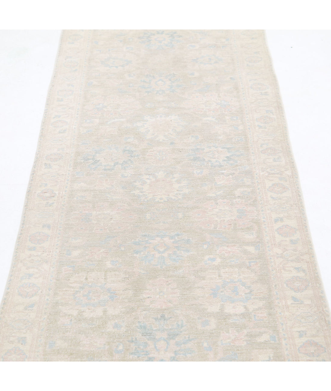 Hand Knotted Serenity Wool Rug - 2'5'' x 9'3'' 2'5'' x 9'3'' (73 X 278) / Brown / Ivory