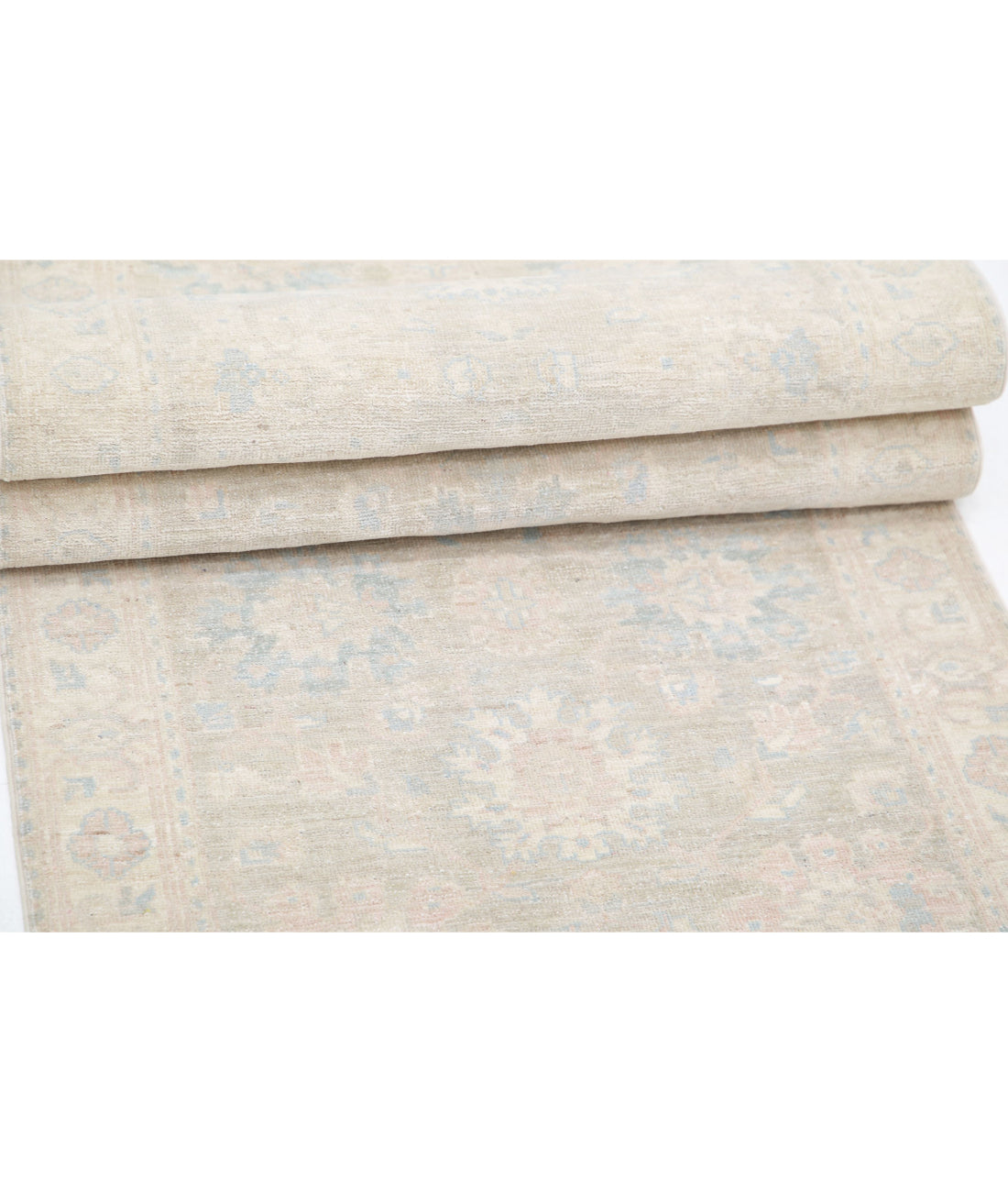 Hand Knotted Serenity Wool Rug - 2'5'' x 9'3'' 2'5'' x 9'3'' (73 X 278) / Brown / Ivory