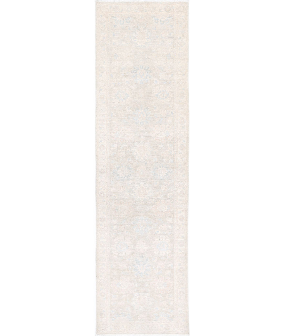 Hand Knotted Serenity Wool Rug - 2&#39;5&#39;&#39; x 9&#39;3&#39;&#39; 2&#39;5&#39;&#39; x 9&#39;3&#39;&#39; (73 X 278) / Brown / Ivory