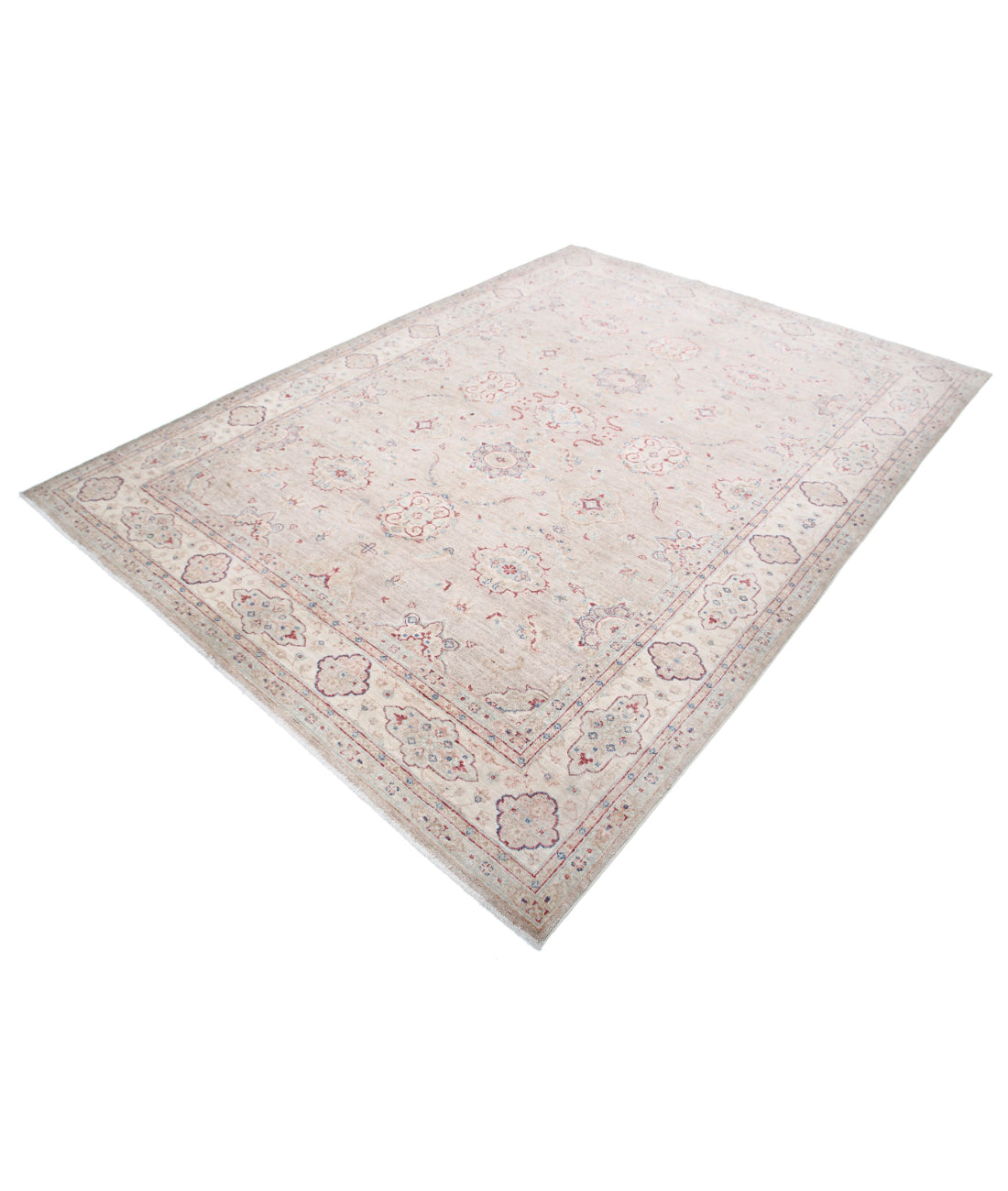 Hand Knotted Serenity Wool Rug - 6'9'' x 9'0'' 6'9'' x 9'0'' (203 X 270) / Brown / Ivory