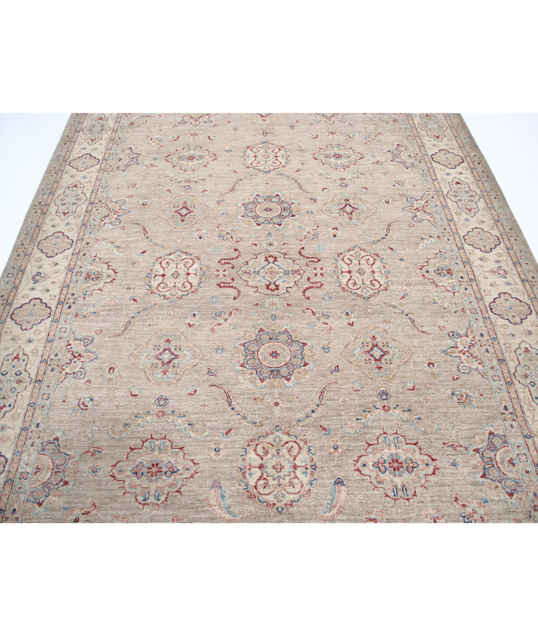 Hand Knotted Serenity Wool Rug - 6'9'' x 9'0'' 6'9'' x 9'0'' (203 X 270) / Brown / Ivory