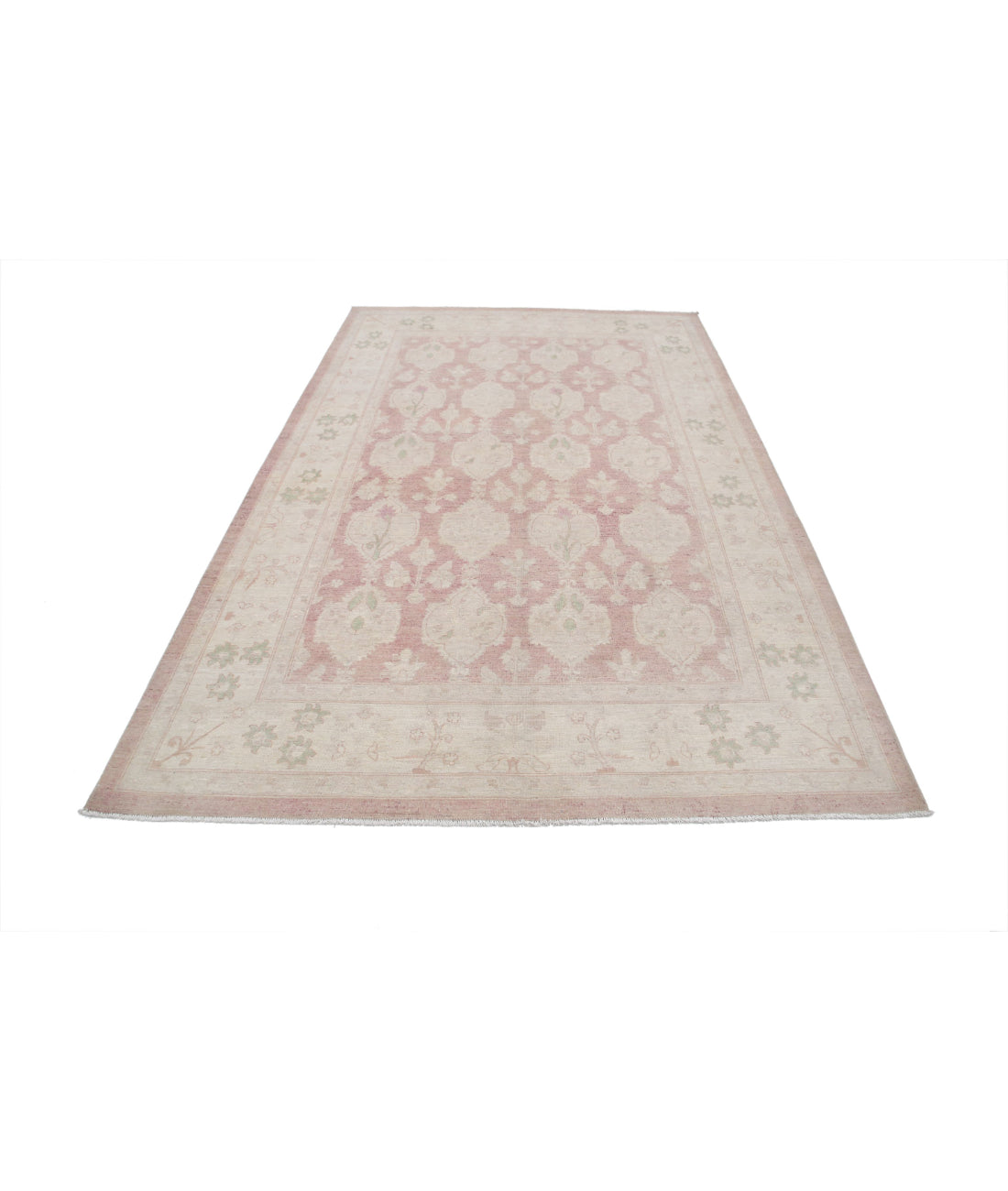 Hand Knotted Serenity Wool Rug - 6'0'' x 9'1'' 6'0'' x 9'1'' (180 X 273) / Brown / Ivory