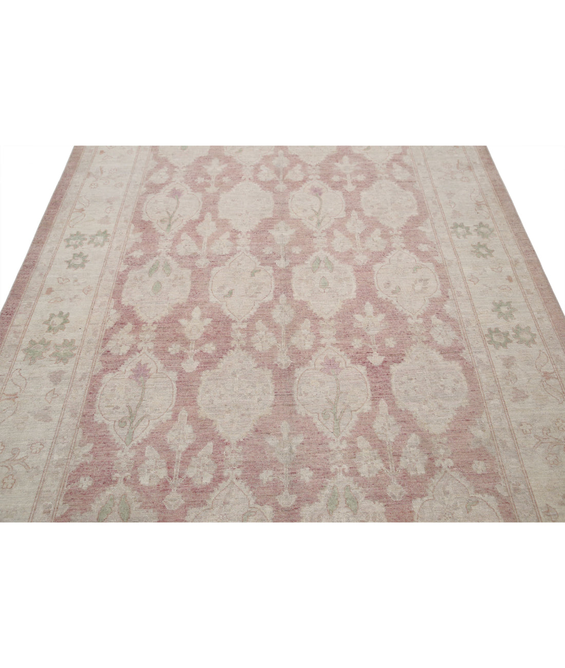 Hand Knotted Serenity Wool Rug - 6'0'' x 9'1'' 6'0'' x 9'1'' (180 X 273) / Brown / Ivory