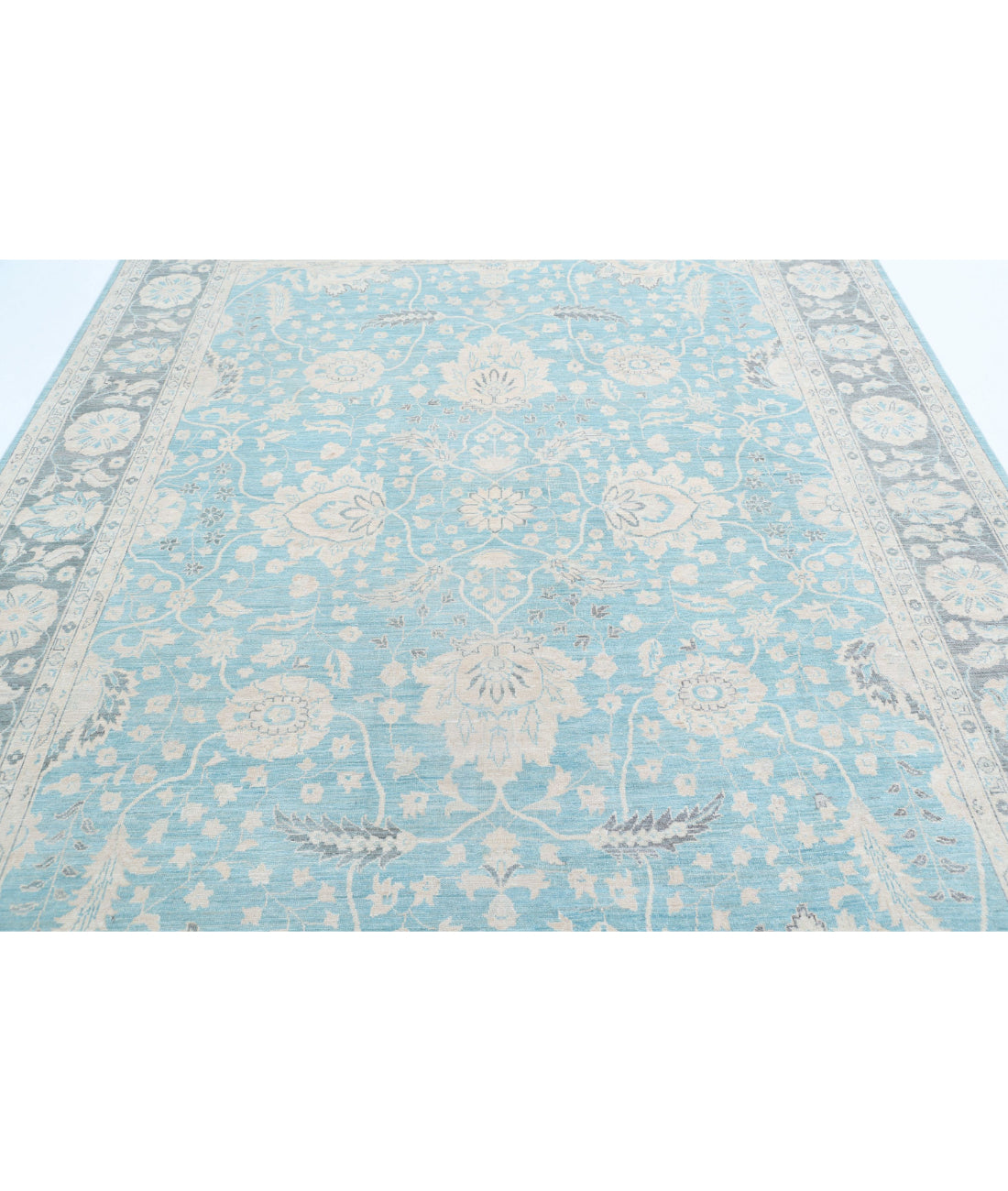 Hand Knotted Serenity Wool Rug - 7'11'' x 9'7'' 7'11'' x 9'7'' (238 X 288) / Blue / Grey
