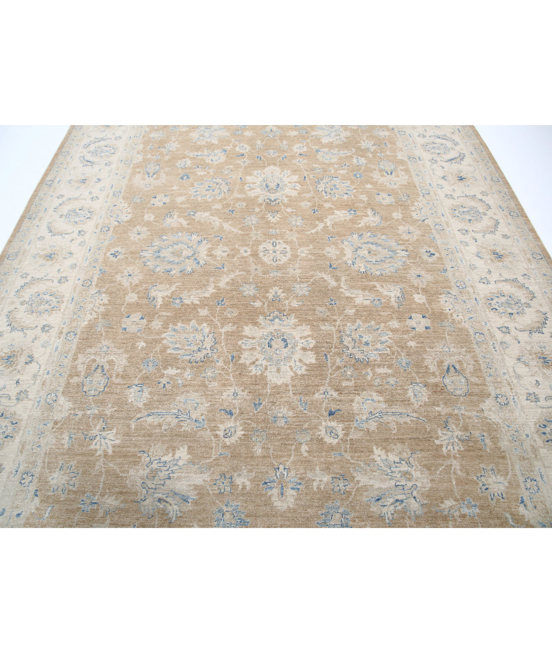 Hand Knotted Serenity Wool Rug - 8'0'' x 11'4'' 8'0'' x 11'4'' (240 X 340) / Brown / Ivory