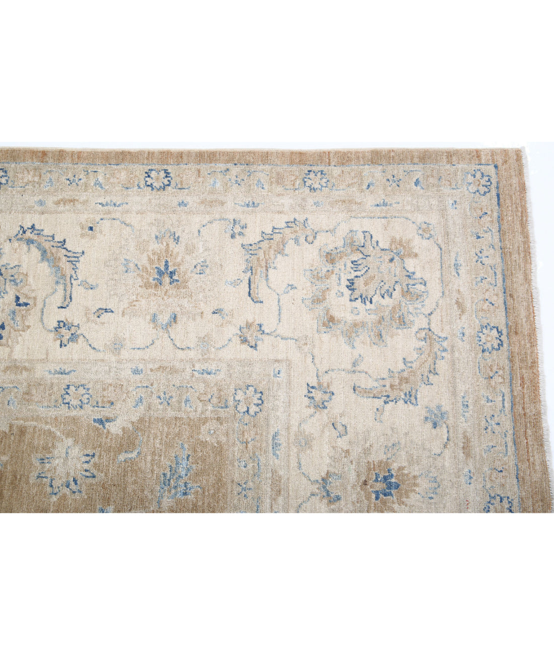 Hand Knotted Serenity Wool Rug - 8'0'' x 11'4'' 8'0'' x 11'4'' (240 X 340) / Brown / Ivory