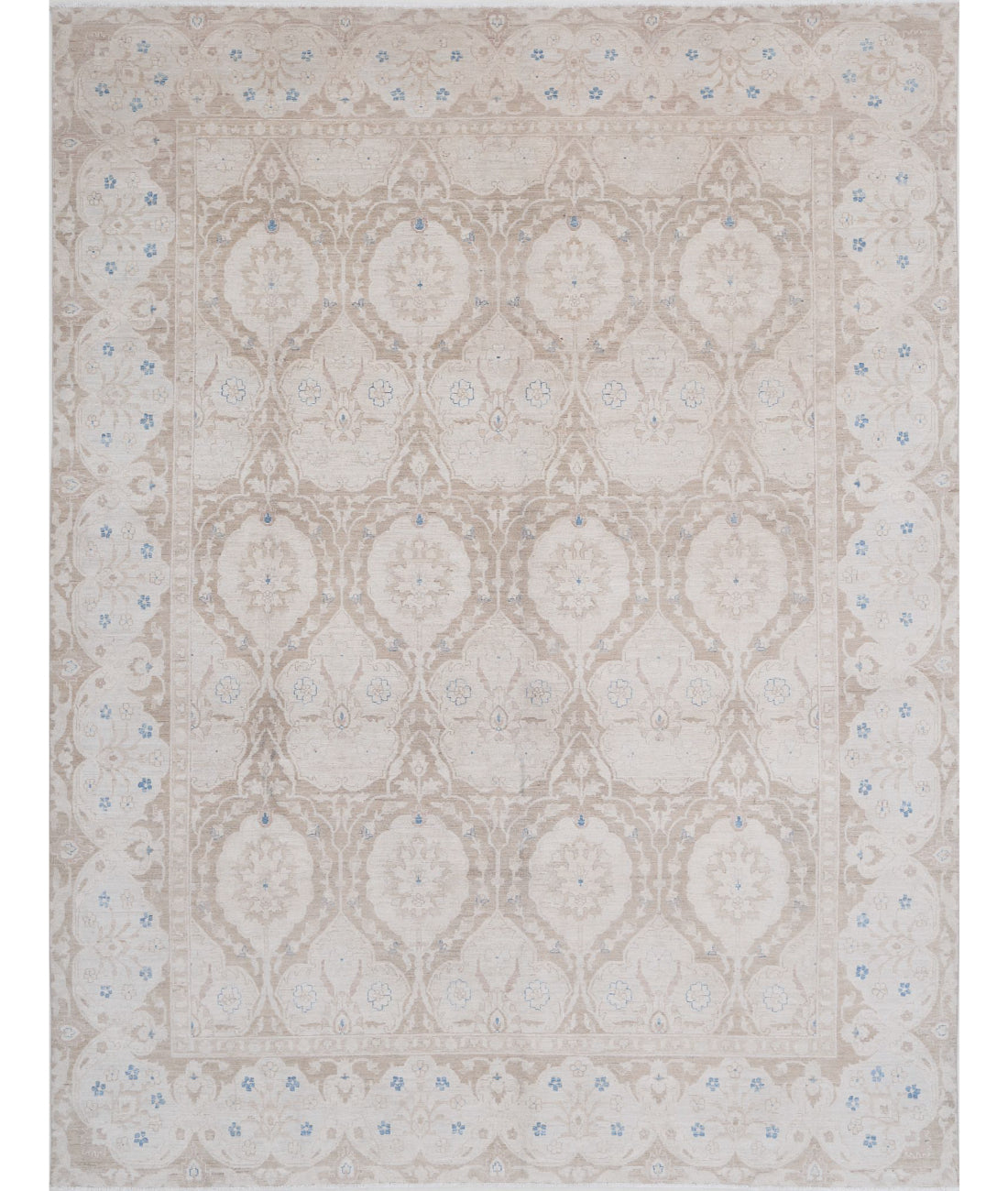 Hand Knotted Serenity Wool Rug - 8&#39;10&#39;&#39; x 11&#39;7&#39;&#39; 8&#39;10&#39;&#39; x 11&#39;7&#39;&#39; (265 X 348) / Brown / Ivory