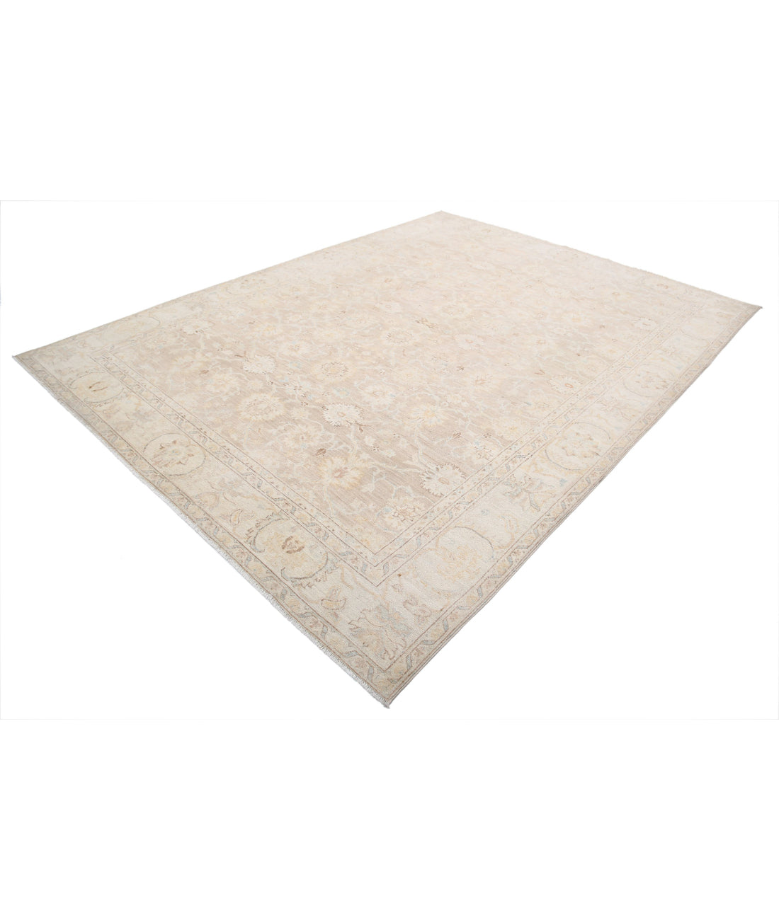 Hand Knotted Serenity Wool Rug - 4'0'' x 9'2'' 4'0'' x 9'2'' (120 X 275) / Brown / Ivory