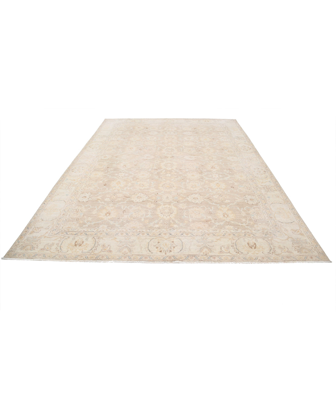 Hand Knotted Serenity Wool Rug - 4'0'' x 9'2'' 4'0'' x 9'2'' (120 X 275) / Brown / Ivory