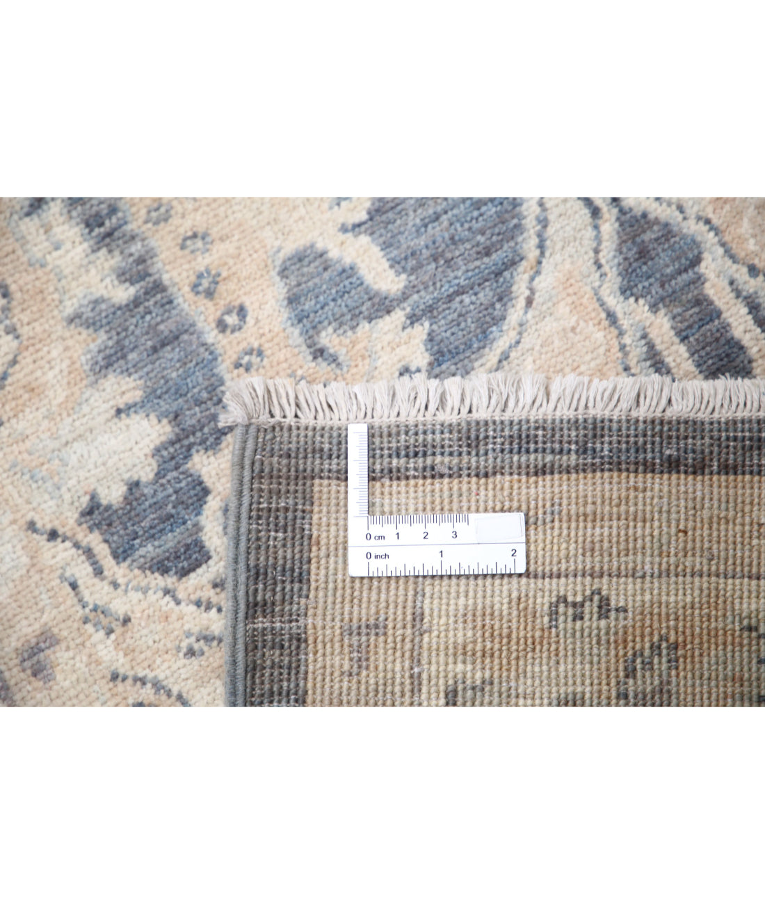 Hand Knotted Serenity Wool Rug - 3'3'' x 25'10'' 3'3'' x 25'10'' (98 X 775) / Grey / Ivory