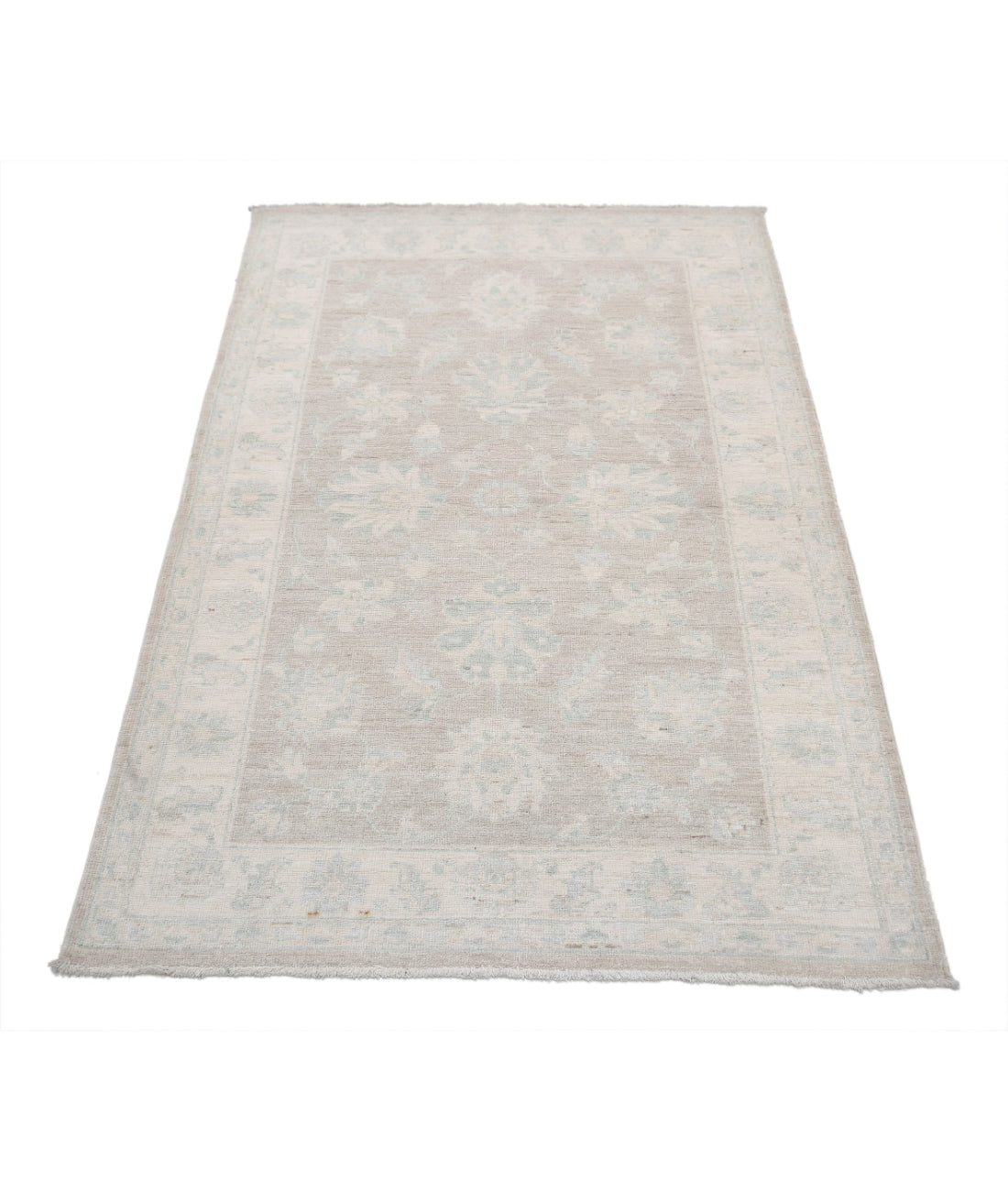 Hand Knotted Serenity Wool Rug - 3'2'' x 4'11'' 3'2'' x 4'11'' (95 X 148) / Brown / Ivory