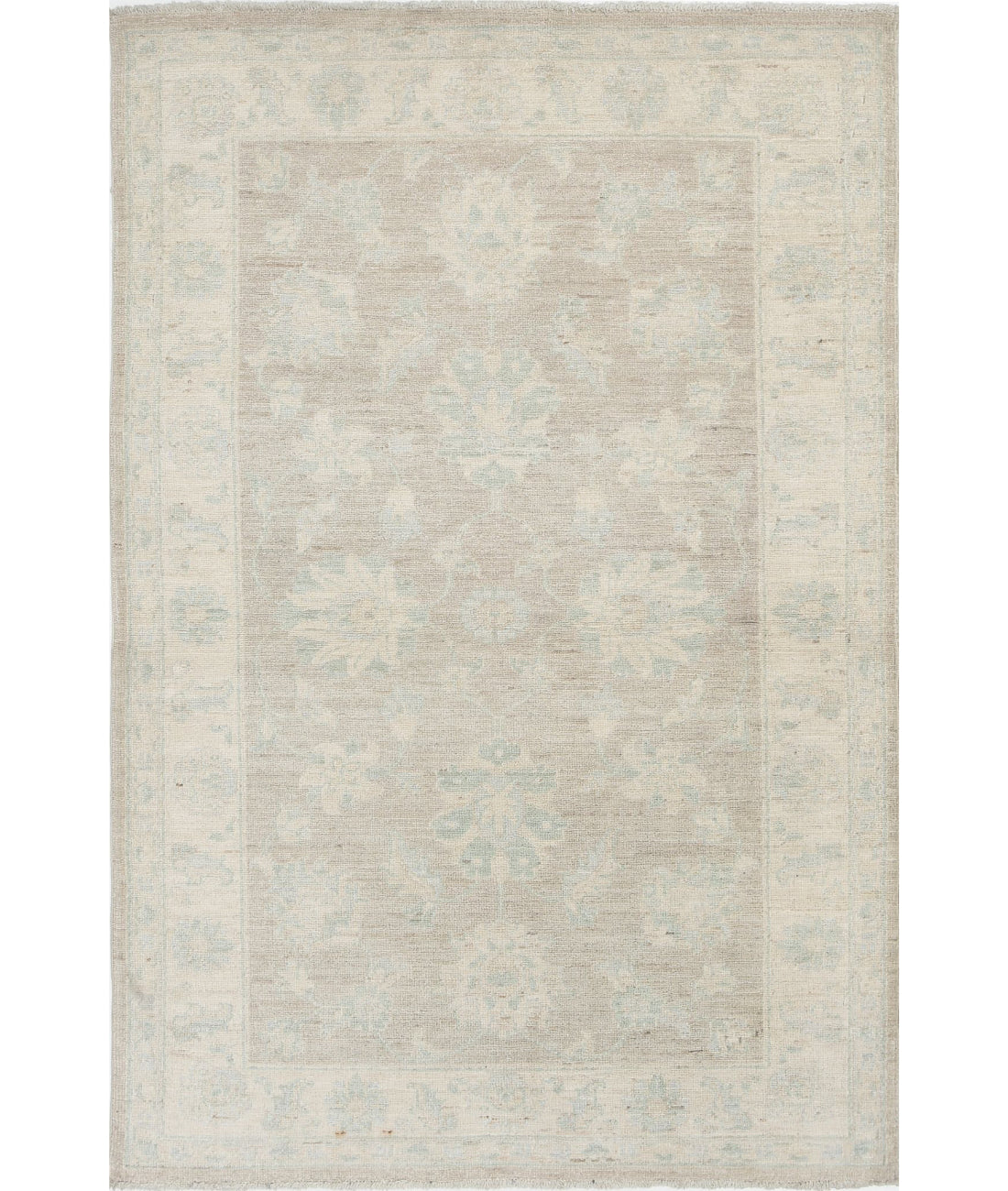 Hand Knotted Serenity Wool Rug - 3&#39;2&#39;&#39; x 4&#39;11&#39;&#39; 3&#39;2&#39;&#39; x 4&#39;11&#39;&#39; (95 X 148) / Brown / Ivory