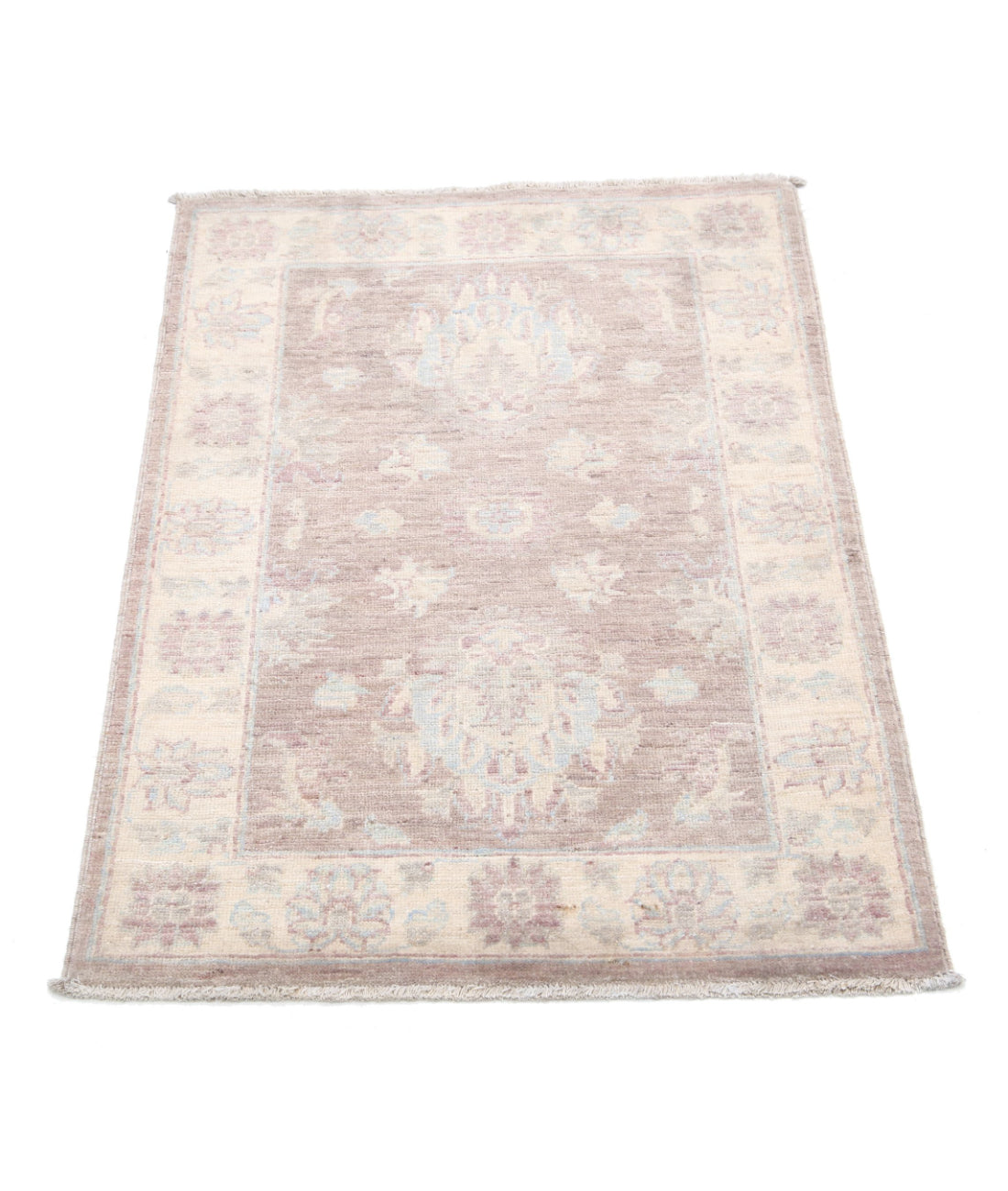 Hand Knotted Serenity Wool Rug - 2'2'' x 3'1'' 2'2'' x 3'1'' (65 X 93) / Brown / Ivory