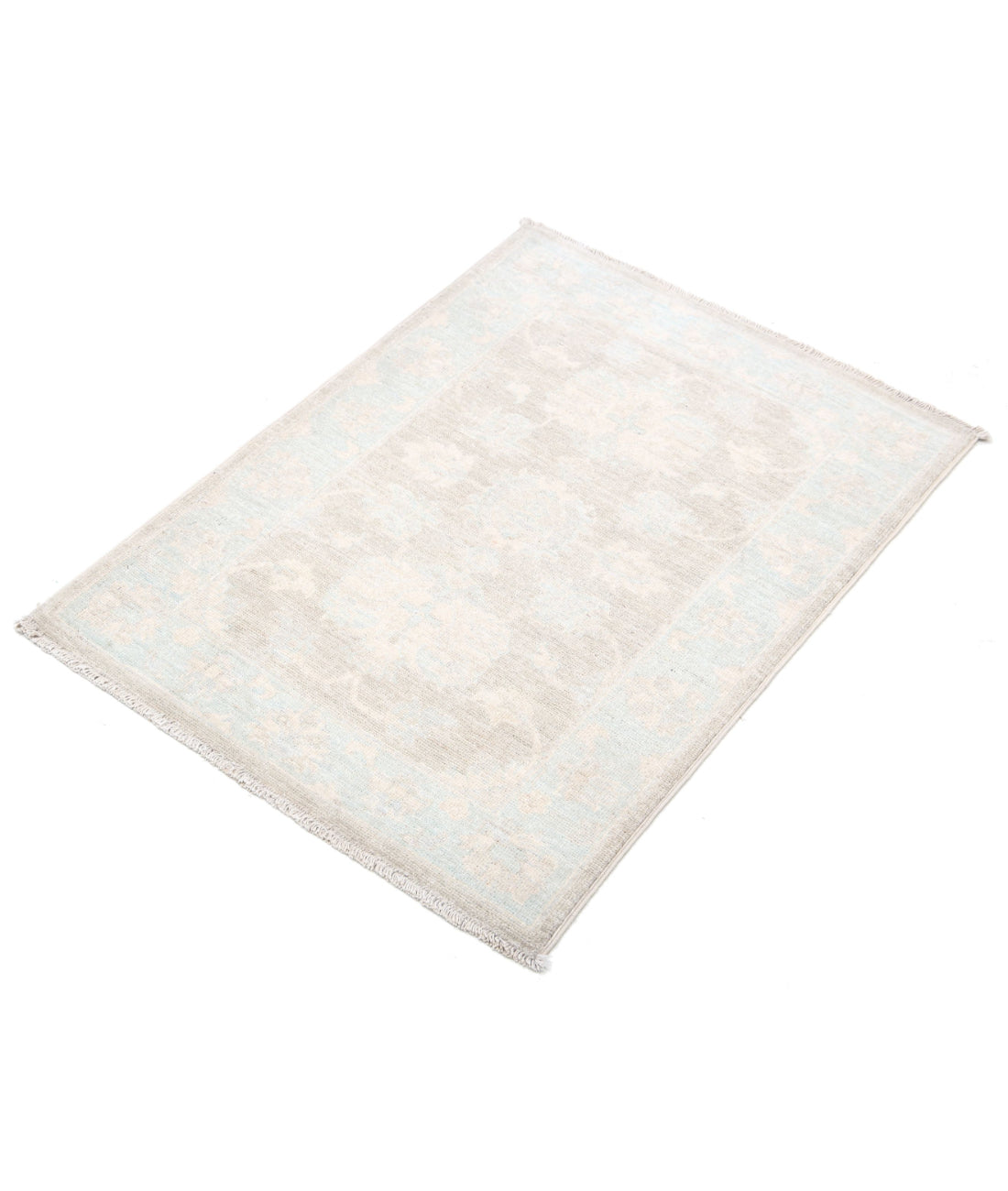 Hand Knotted Serenity Wool Rug - 2'0'' x 2'10'' 2'0'' x 2'10'' (60 X 85) / Brown / Blue