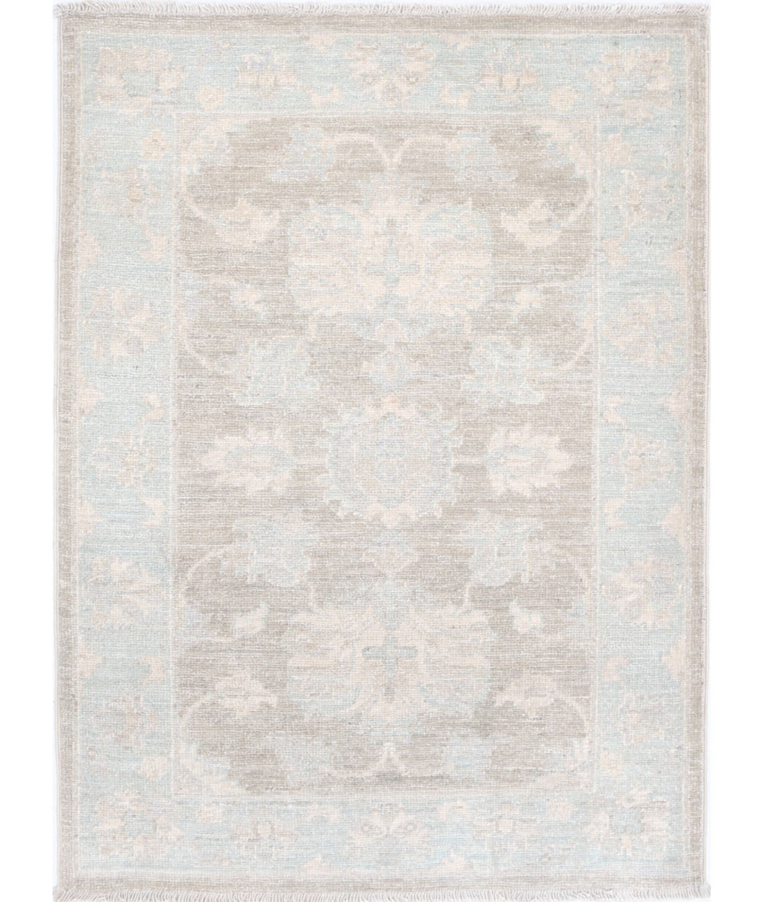 Hand Knotted Serenity Wool Rug - 2&#39;0&#39;&#39; x 2&#39;10&#39;&#39; 2&#39;0&#39;&#39; x 2&#39;10&#39;&#39; (60 X 85) / Brown / Blue