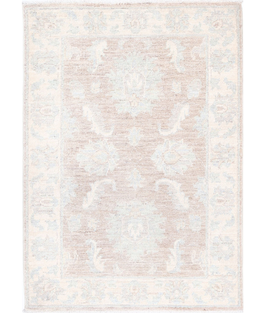 Hand Knotted Serenity Wool Rug - 2&#39;3&#39;&#39; x 3&#39;3&#39;&#39; 2&#39;3&#39;&#39; x 3&#39;3&#39;&#39; (68 X 98) / Brown / Ivory