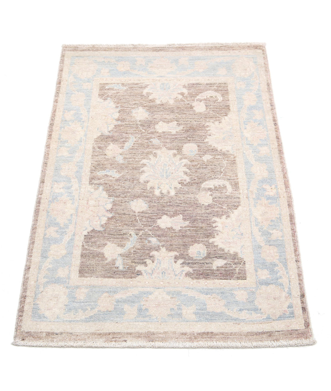 Hand Knotted Serenity Wool Rug - 2'0'' x 3'1'' 2'0'' x 3'1'' (60 X 93) / Brown / Grey