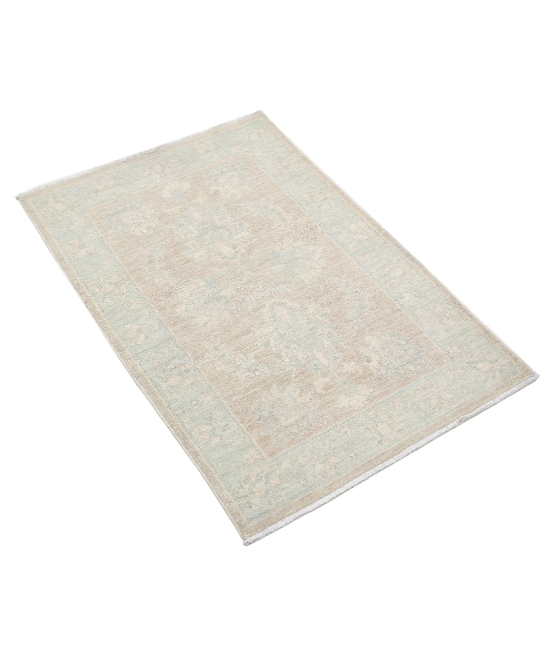 Hand Knotted Serenity Wool Rug - 2'1'' x 3'2'' 2'1'' x 3'2'' (63 X 95) / Brown / Blue