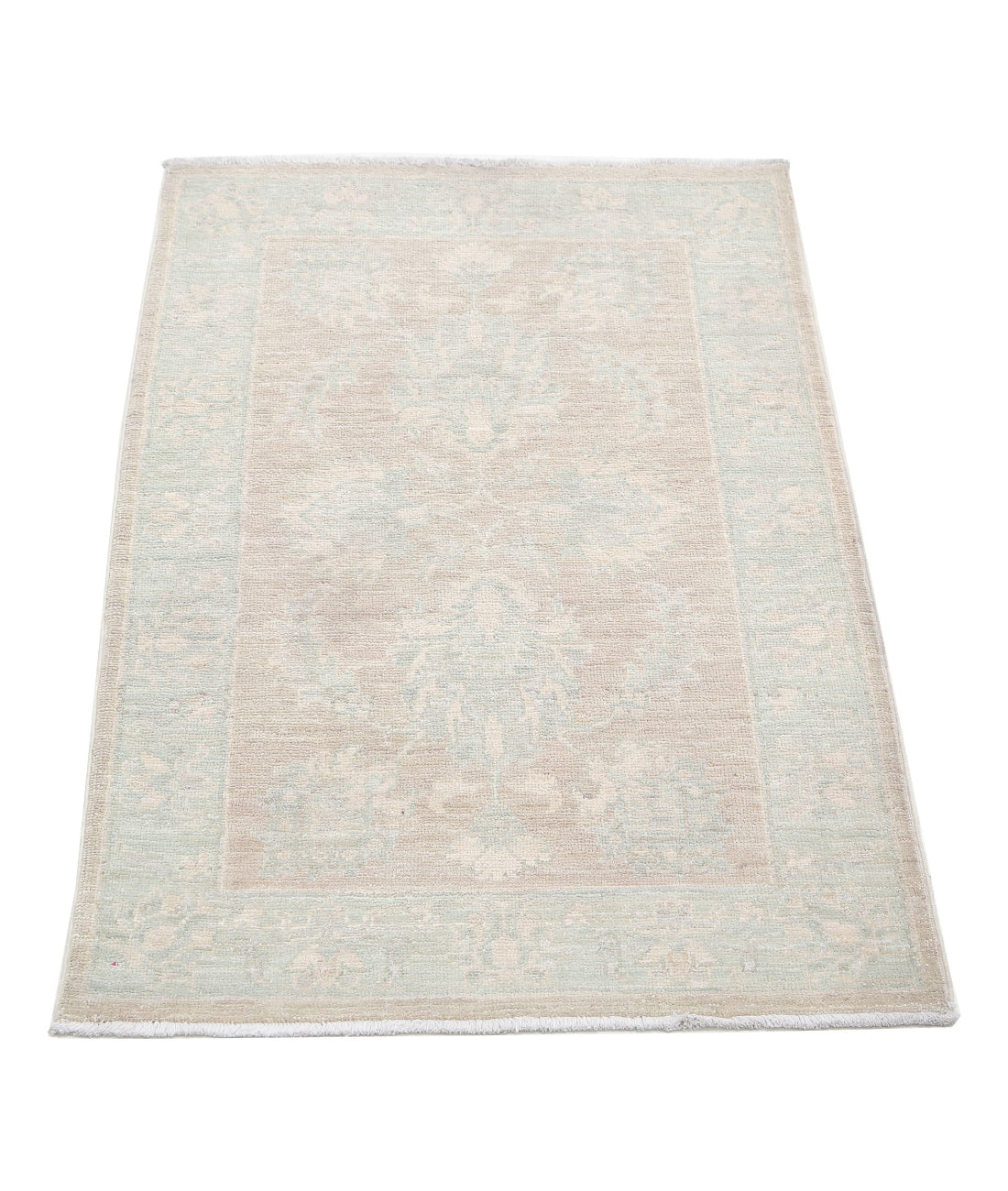 Hand Knotted Serenity Wool Rug - 2'1'' x 3'2'' 2'1'' x 3'2'' (63 X 95) / Brown / Blue