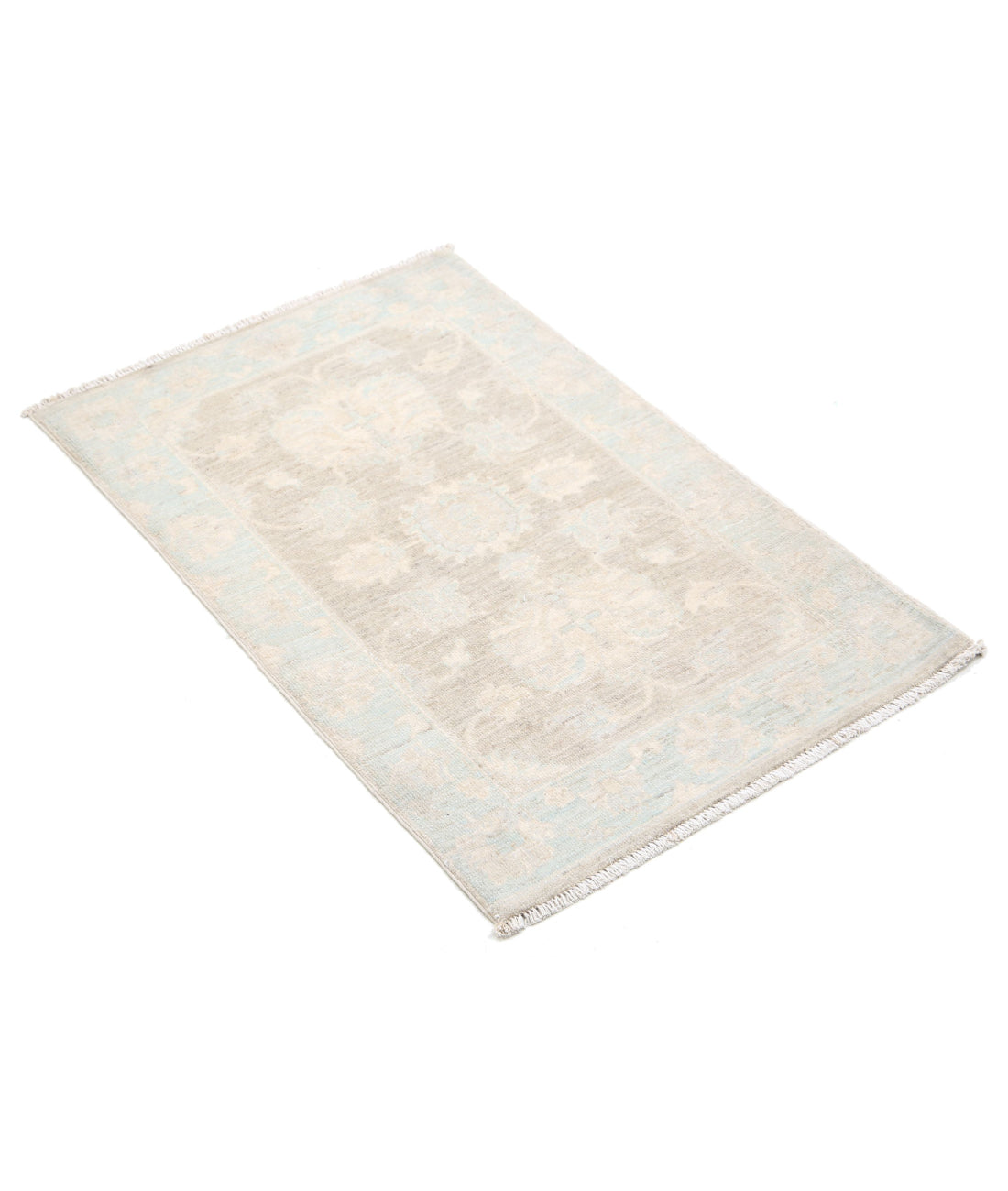 Hand Knotted Serenity Wool Rug - 2'0'' x 3'1'' 2'0'' x 3'1'' (60 X 93) / Brown / Blue