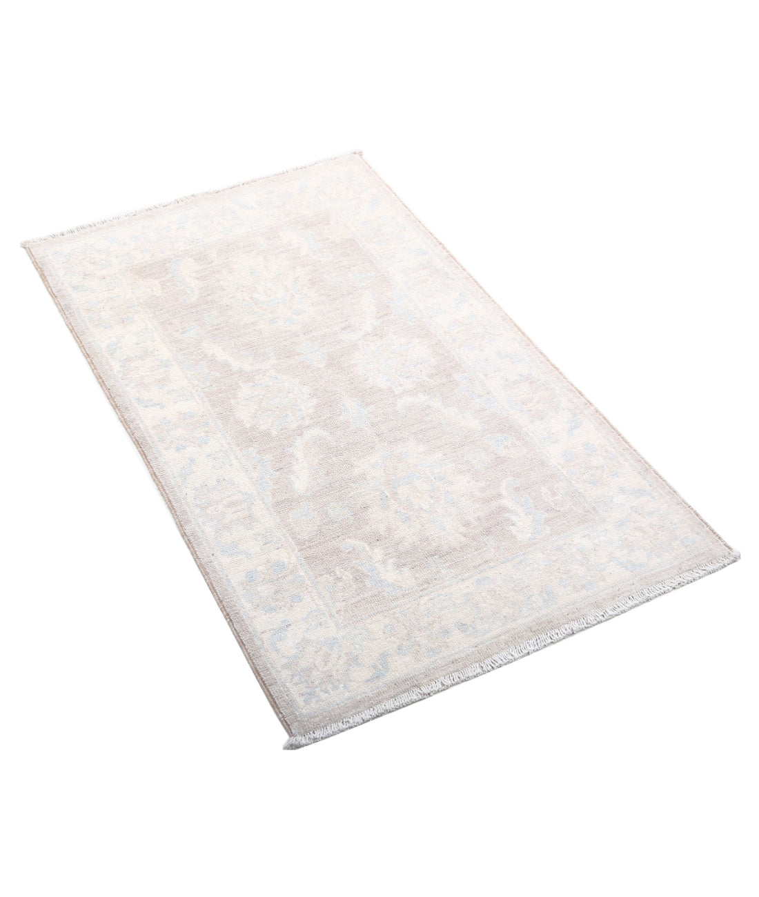 Hand Knotted Serenity Wool Rug - 2'0'' x 3'4'' 2'0'' x 3'4'' (60 X 100) / Brown / Ivory