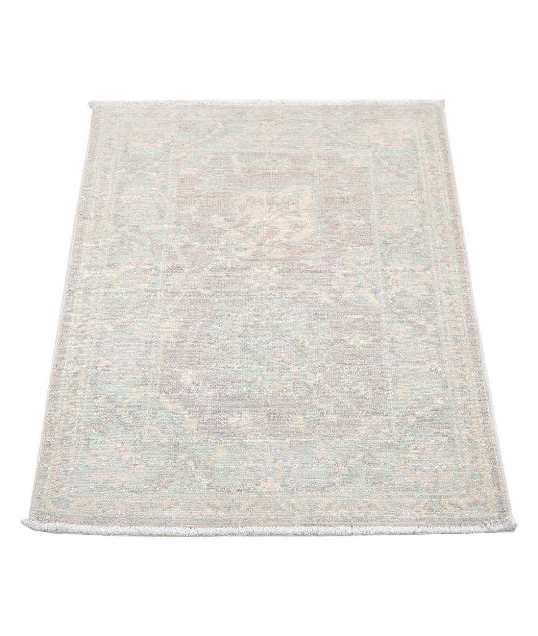 Hand Knotted Serenity Wool Rug - 2'0'' x 2'11'' 2'0'' x 2'11'' (60 X 88) / Brown / Ivory