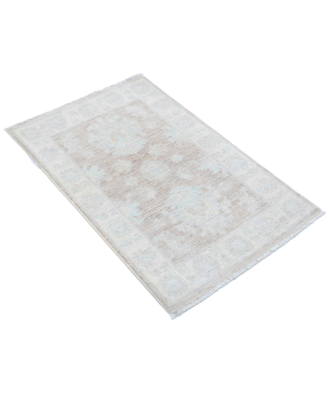 Hand Knotted Serenity Wool Rug - 2'1'' x 3'3'' 2'1'' x 3'3'' (63 X 98) / Brown / Ivory